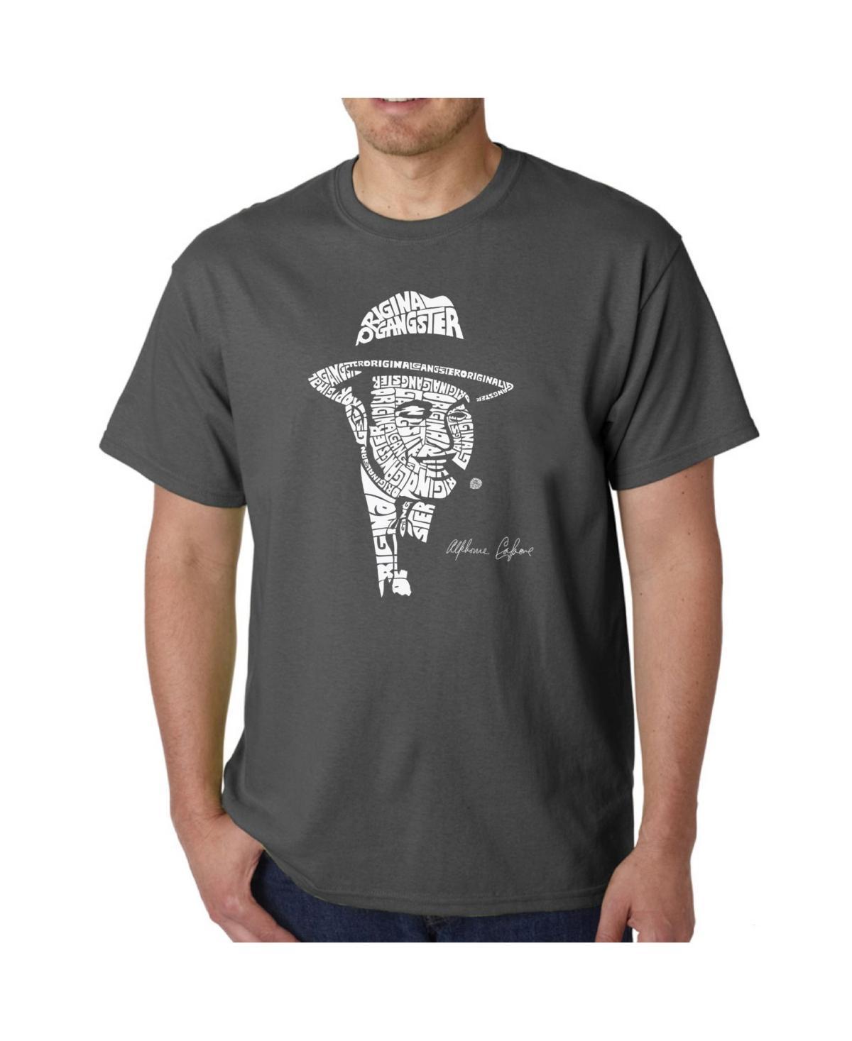 La Pop Art Mens Word Art T-Shirt - Al Capone - Original Gangster Product Image