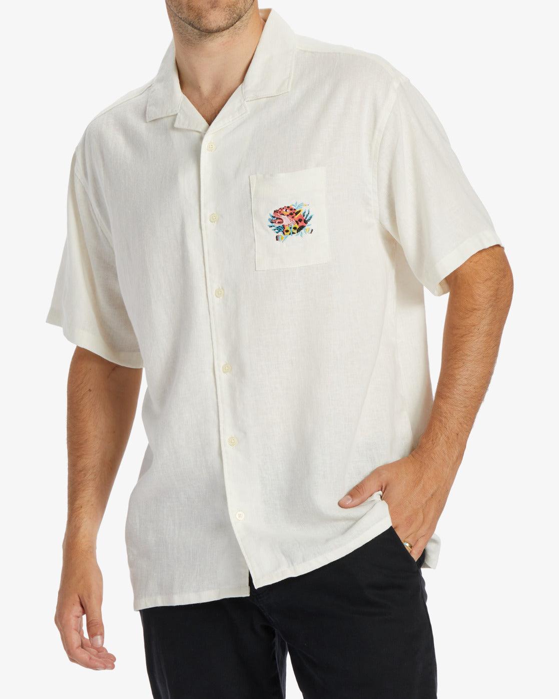 Zeledon Vacay Short Sleeve Shirt - Off White Male Product Image