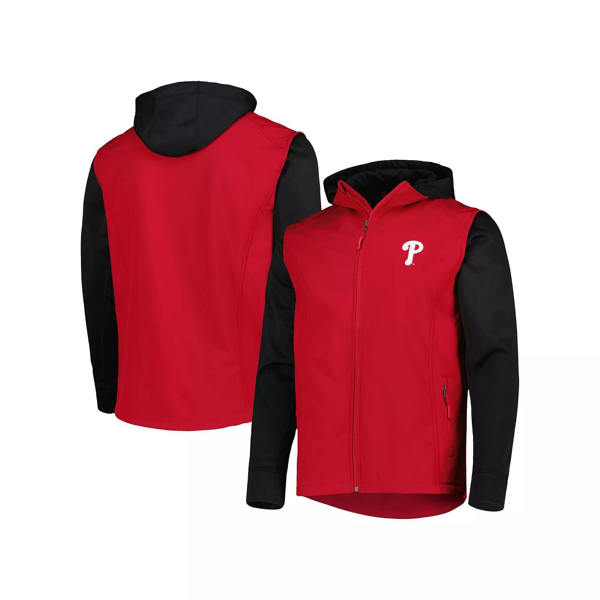 Men's Dunbrooke Red/Black Philadelphia Phillies Alpha Full-Zip Jacket, Size: Small Product Image