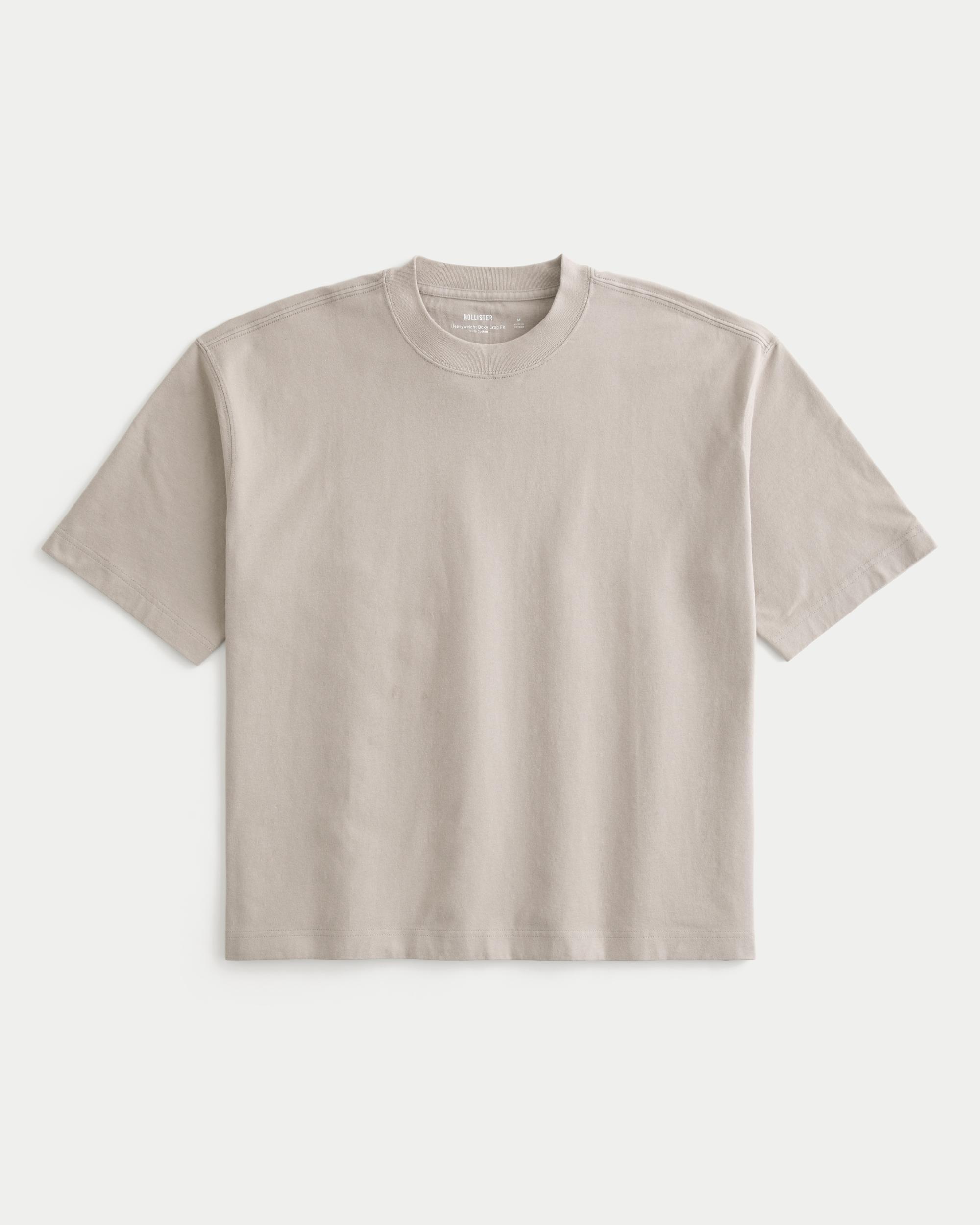 Boxy Heavyweight Crop Crew T-Shirt Product Image
