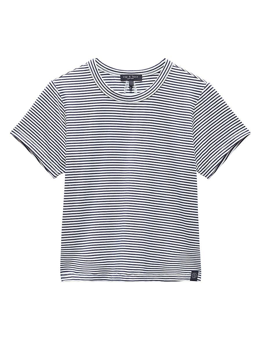 Womens Luca Stripe Baby Tee Product Image