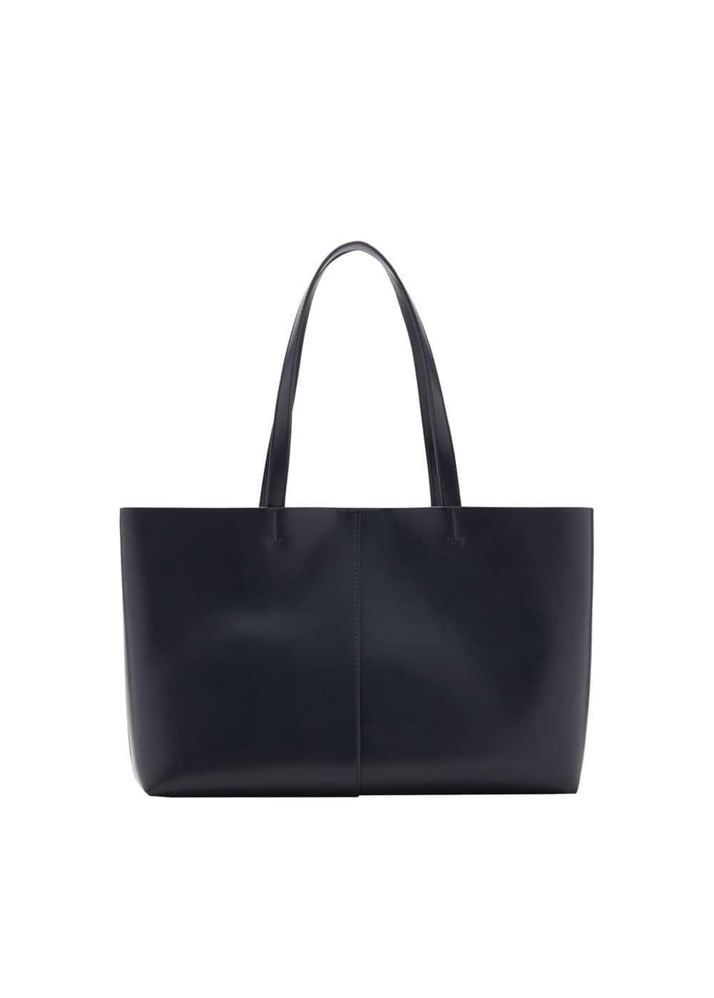 Leather-effect shopper bag - Women | MANGO USA Product Image