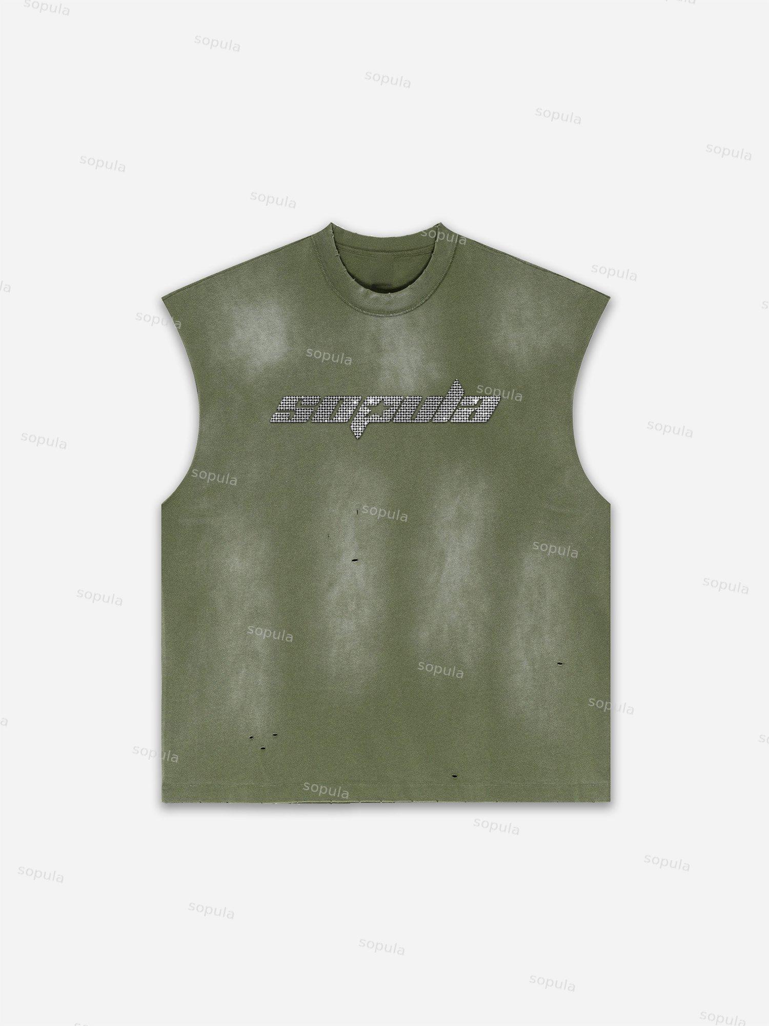 Fly By Choice Print Distressed Tank Top Product Image