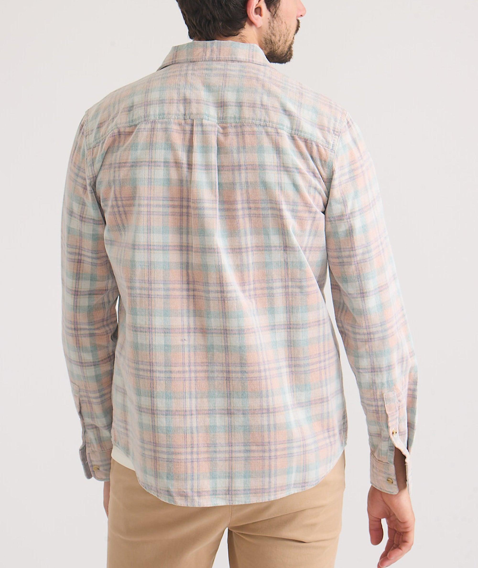 Lightweight Plaid Corduroy Shirt Product Image