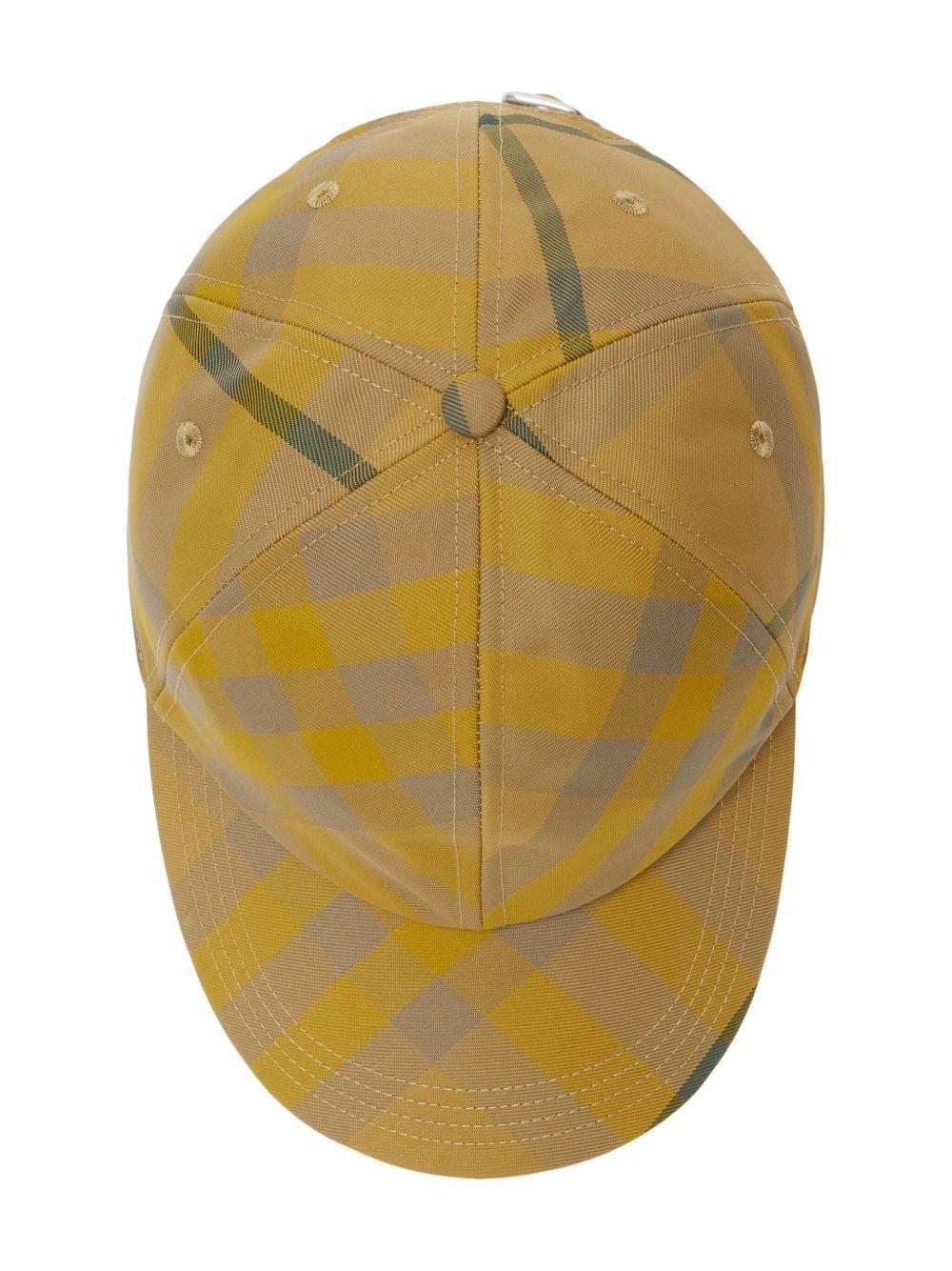 check-pattern cotton cap Product Image