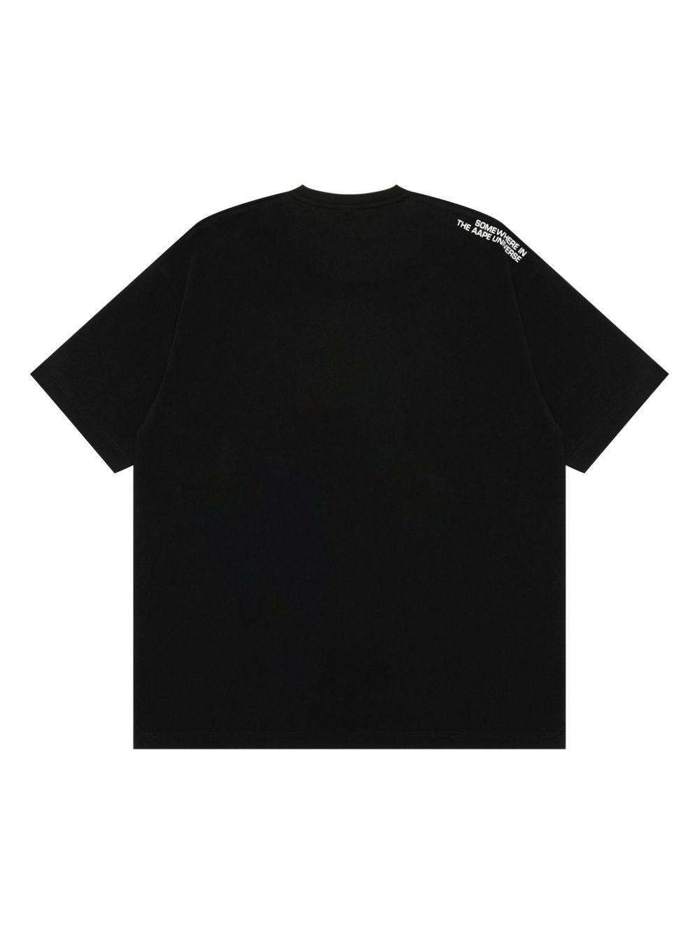 logo appliqué cotton t-shirt  Product Image