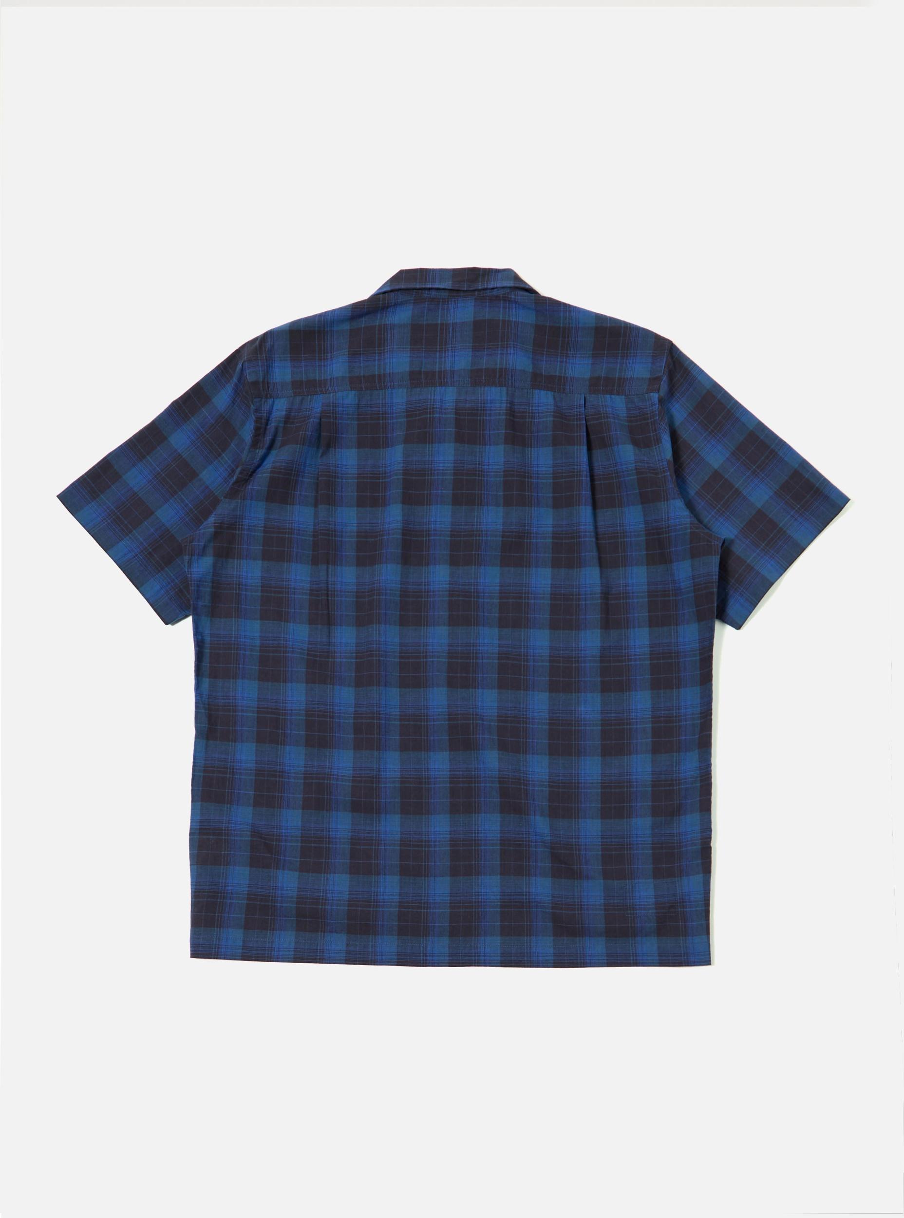 Navy/Blue Check Short Pyjama Set Product Image