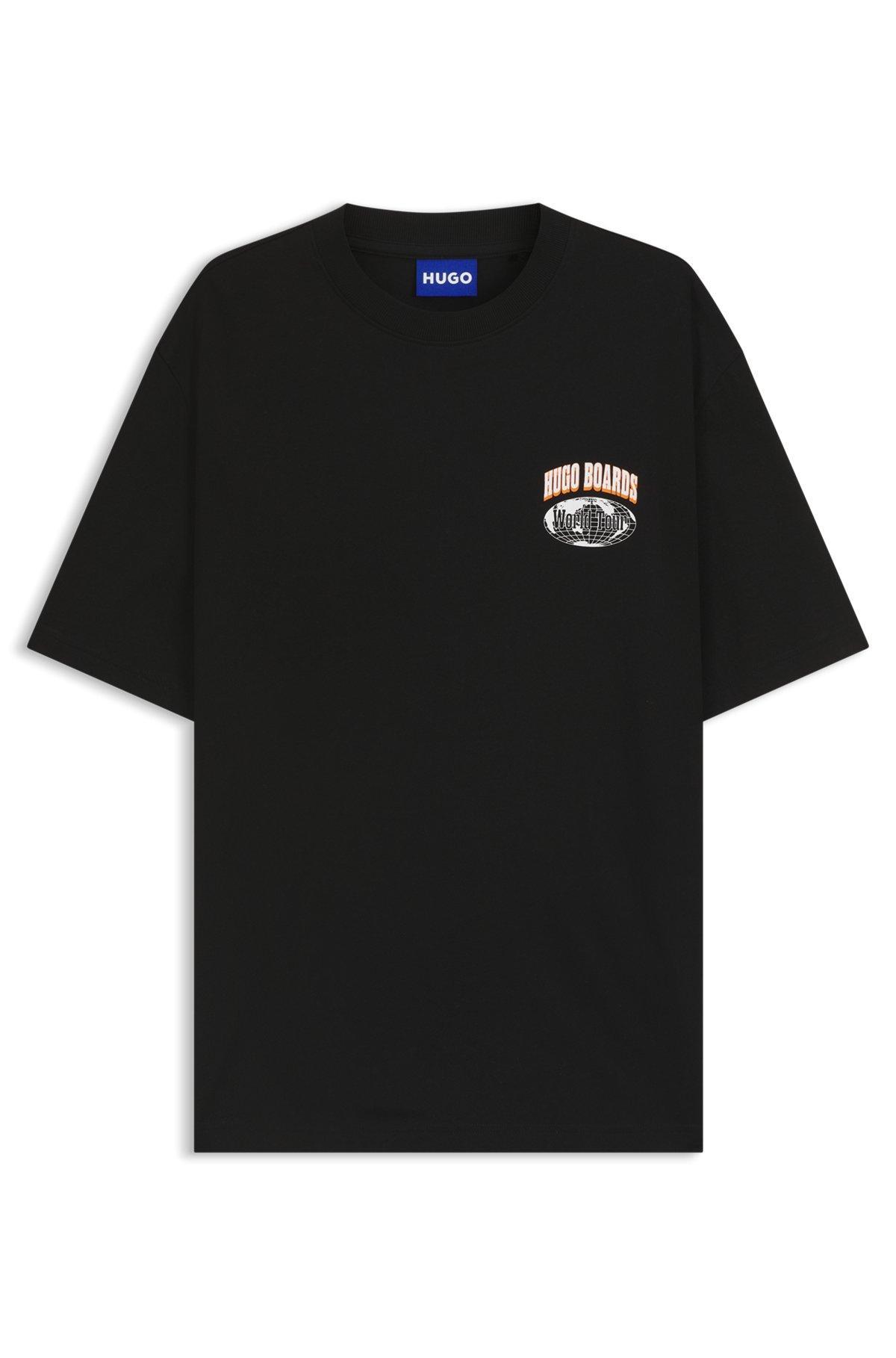Cotton jersey T-shirt with mixed-print logo Product Image
