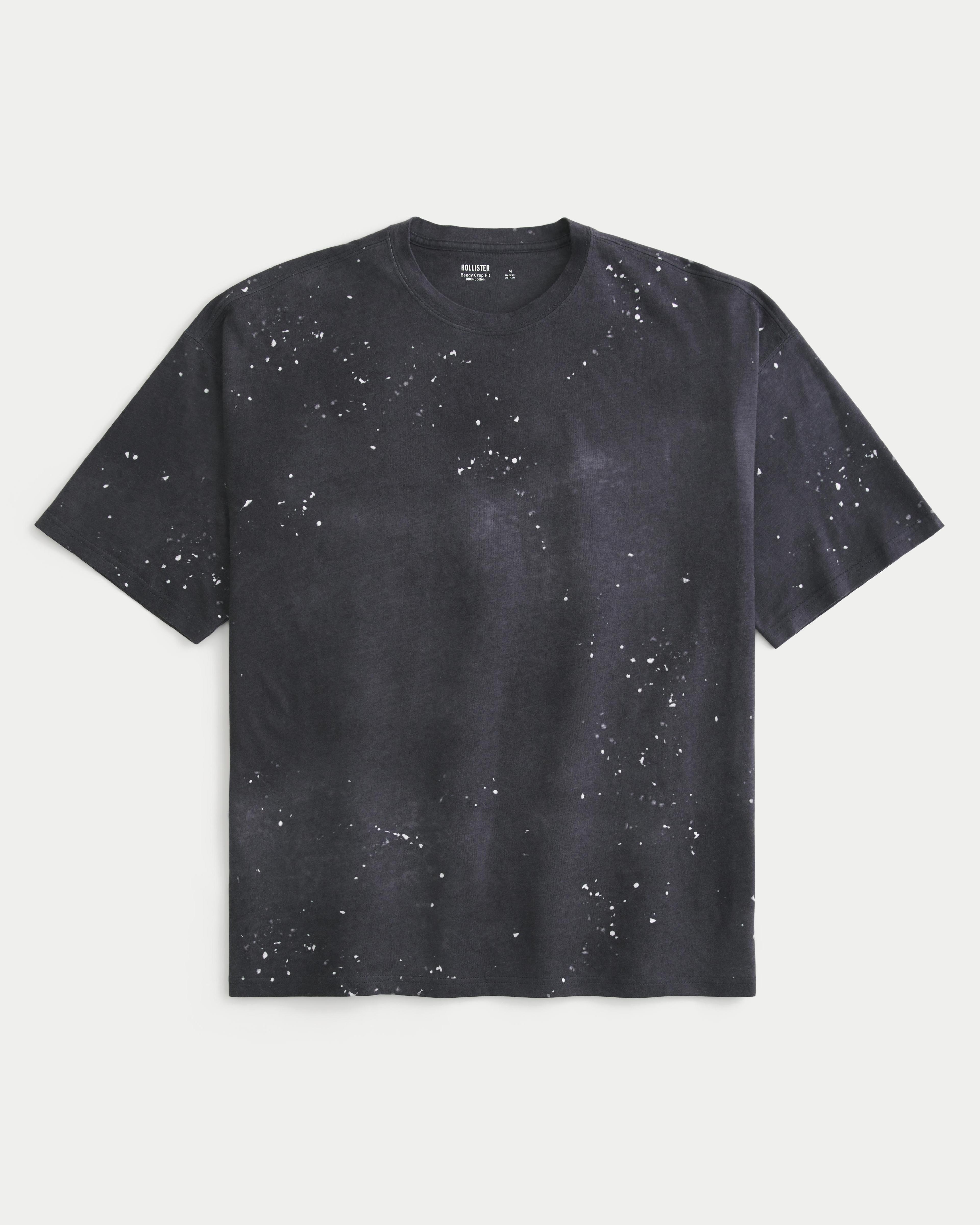 Baggy Paint Splatter Crew T-Shirt Product Image