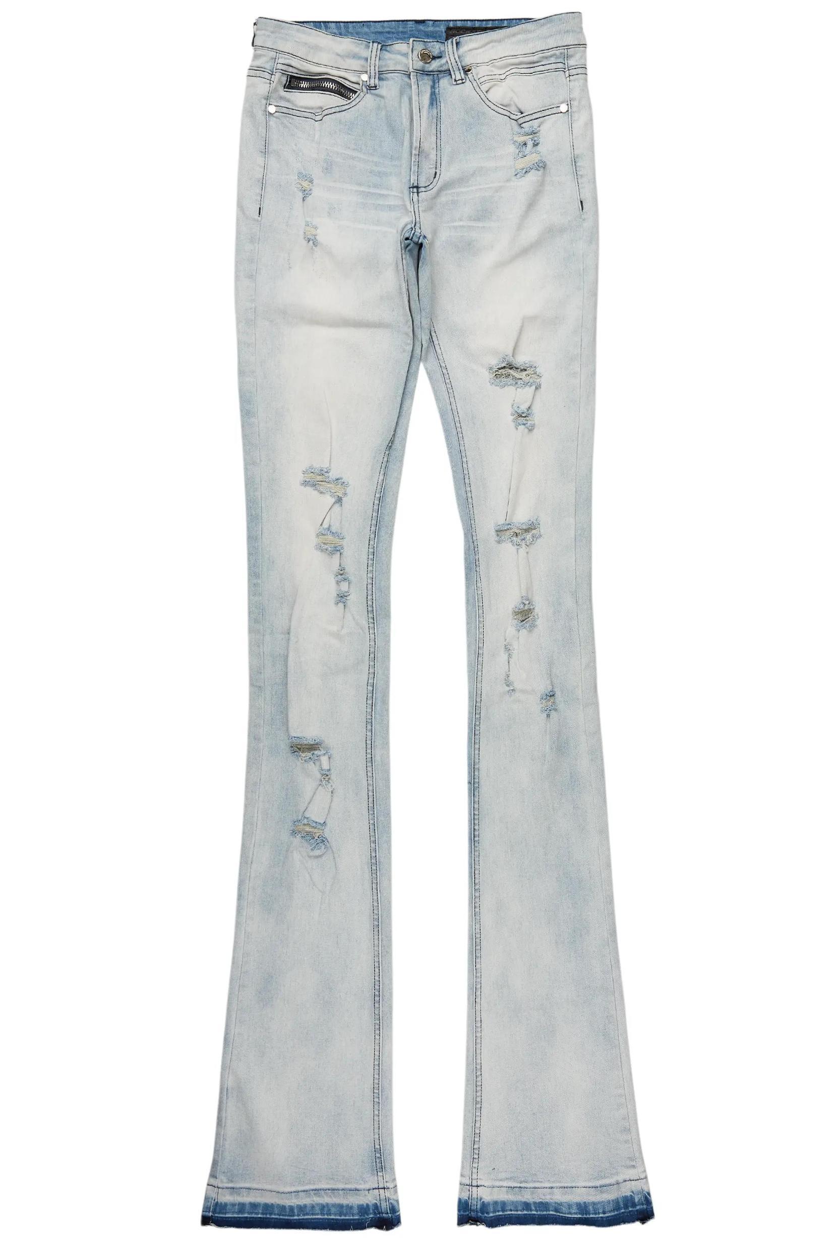 Stellan Blue Super Stacked Flare Jean Male Product Image
