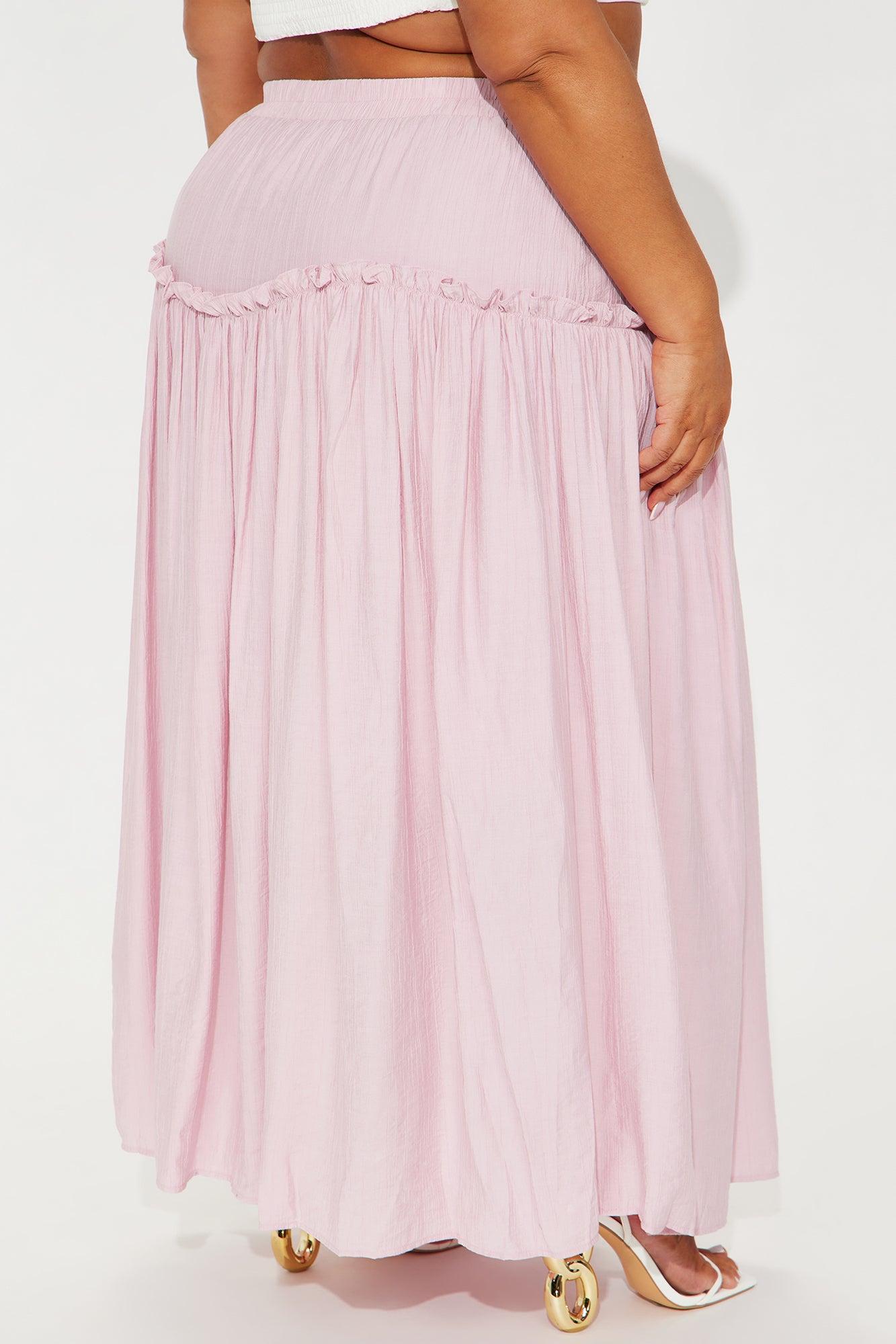 Lily Maxi Skirt - Pink Product Image