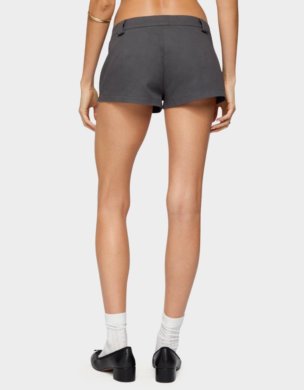 EDIKTED Terra Cargo Micro Shorts - GRAY Product Image