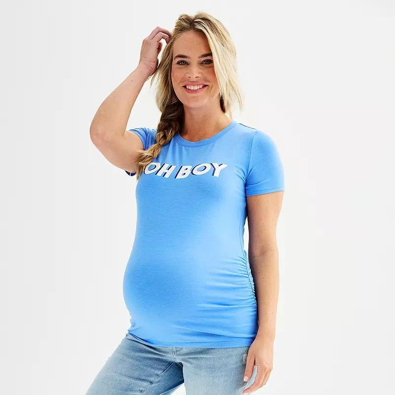 Maternity Sonoma Goods For Life Fitted Crewneck Graphic Tee, Womens Product Image