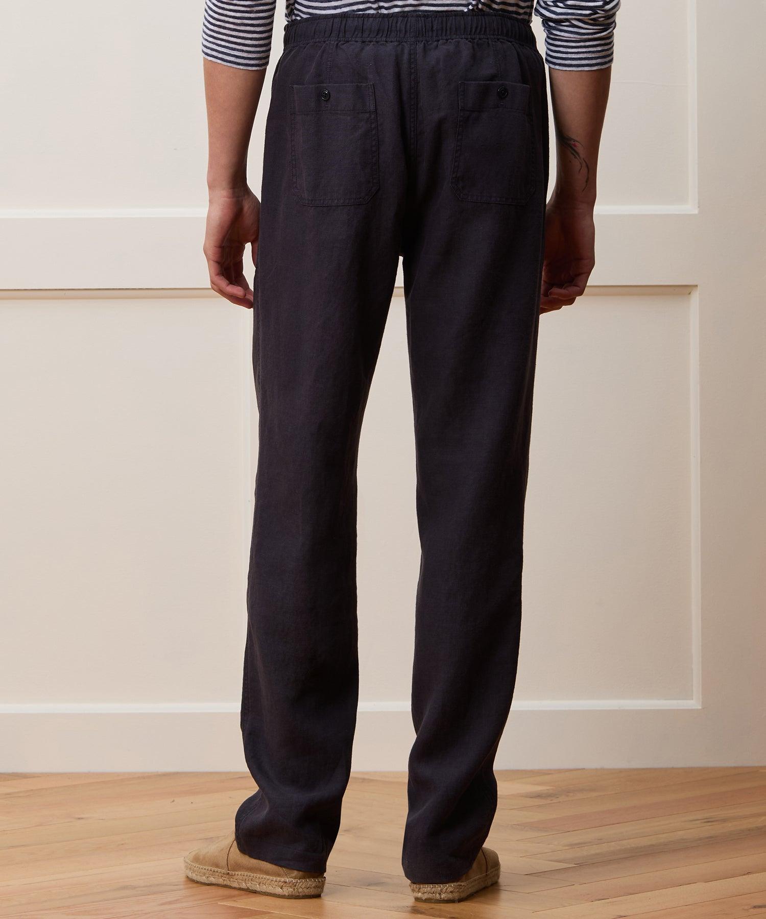 Straight Fit Linen Beach Pant Product Image