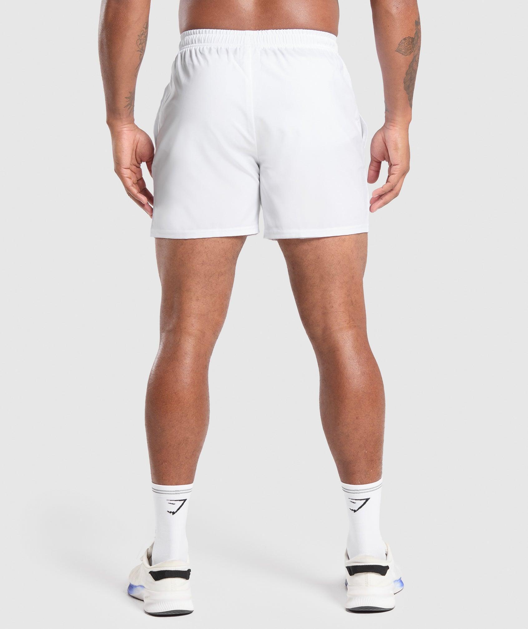 Gymshark Arrival 5" Shorts - White Male Product Image