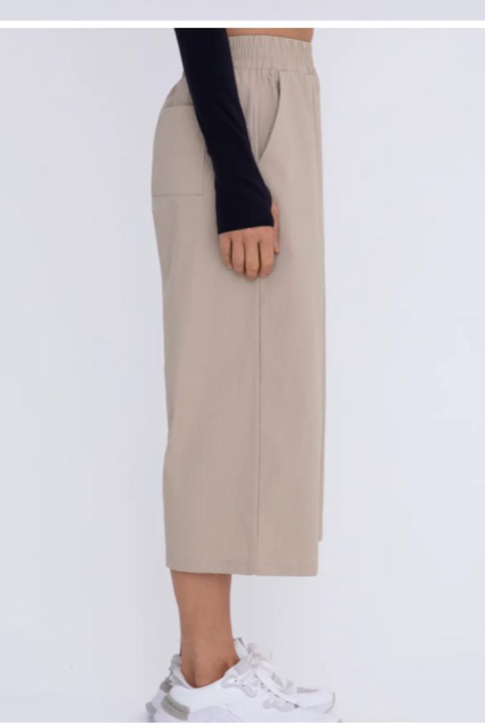 Cropped Wide Leg Pants Product Image