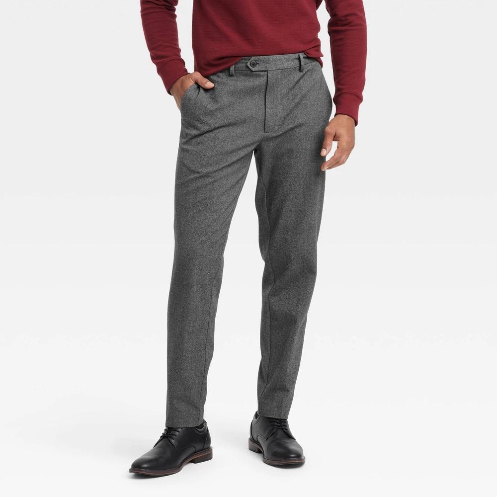 Mens Slim Fit Trousers - Goodfellow & Co Gray 29x30 Product Image