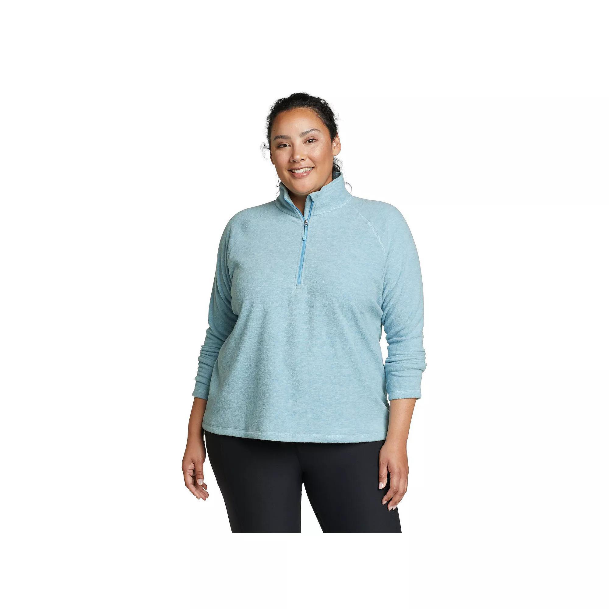 Women's Eddie Bauer Quest 1/4 Zip Pullover, Size: 1XL, Black Product Image