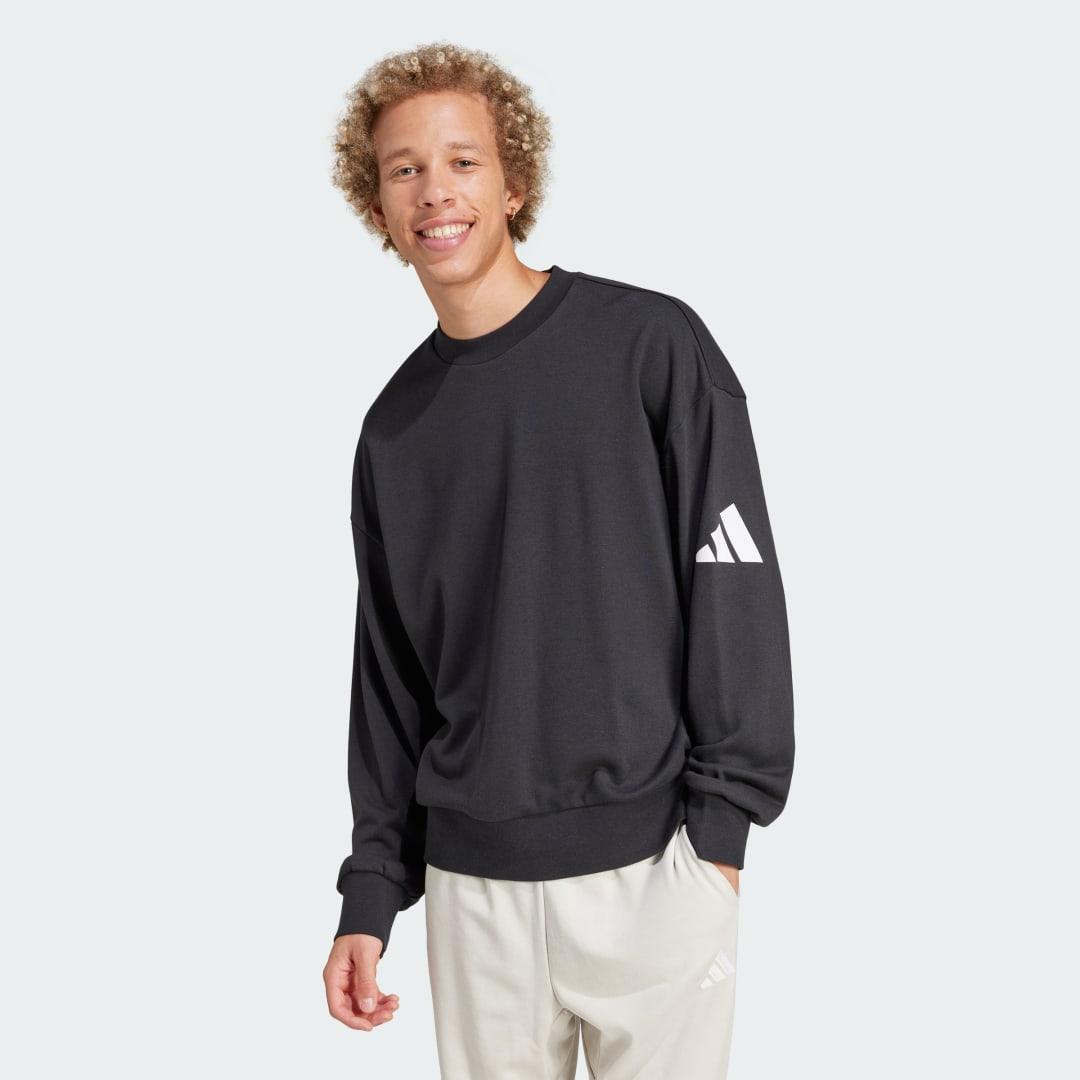 Essentials Loose Fit 3 Bar Logo Sweatshirt Product Image