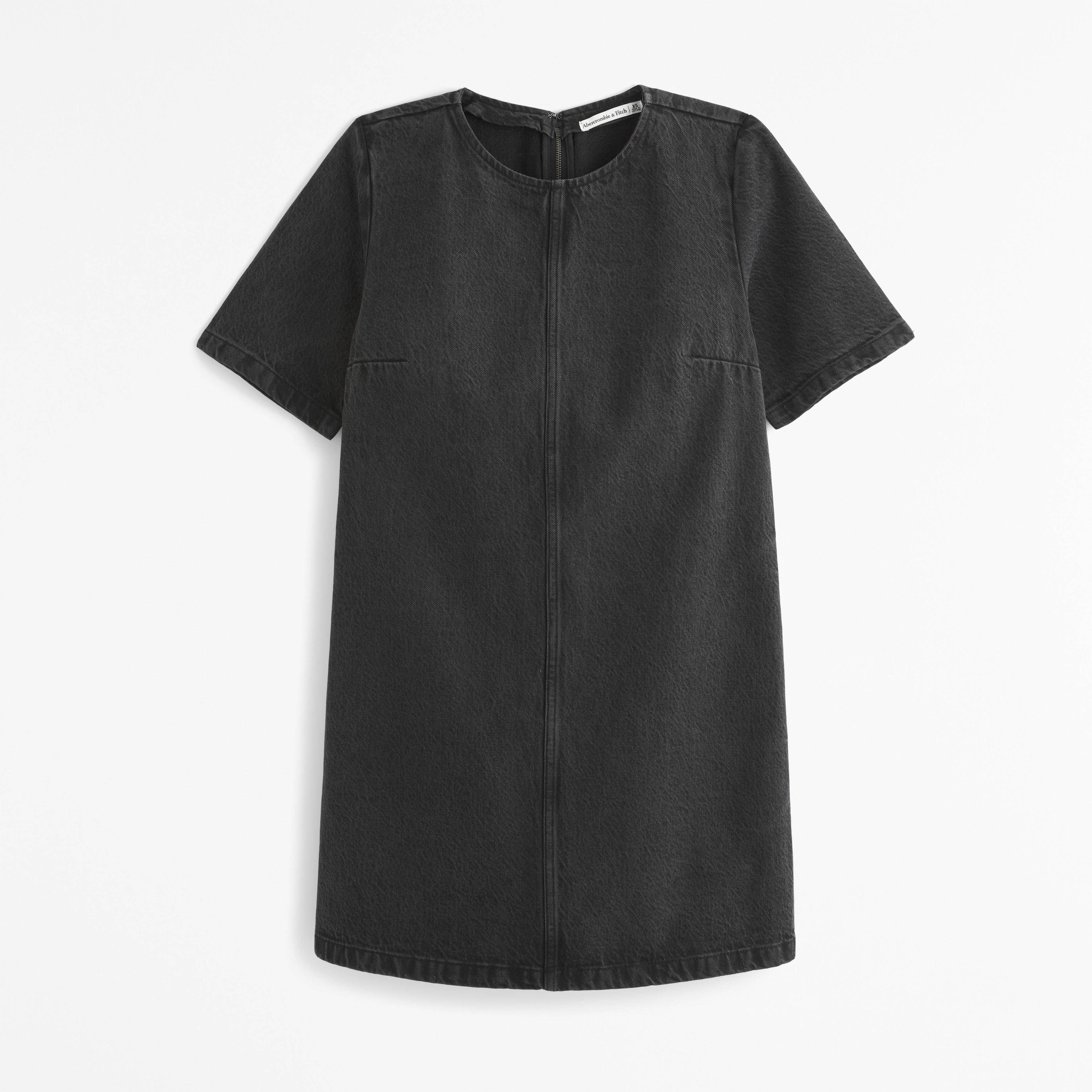 Denim Tee Shift Dress Product Image