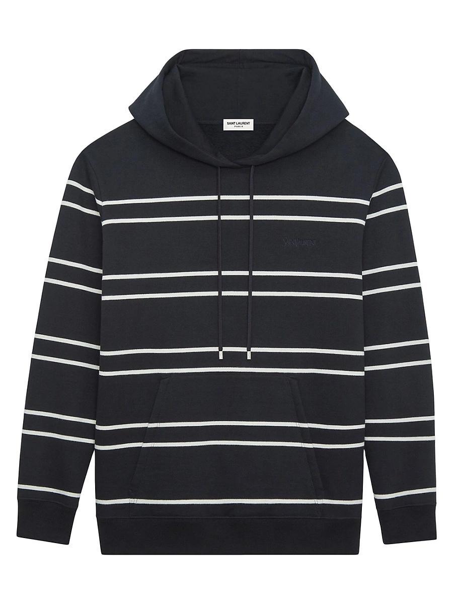 Mens Striped Hoodie Product Image