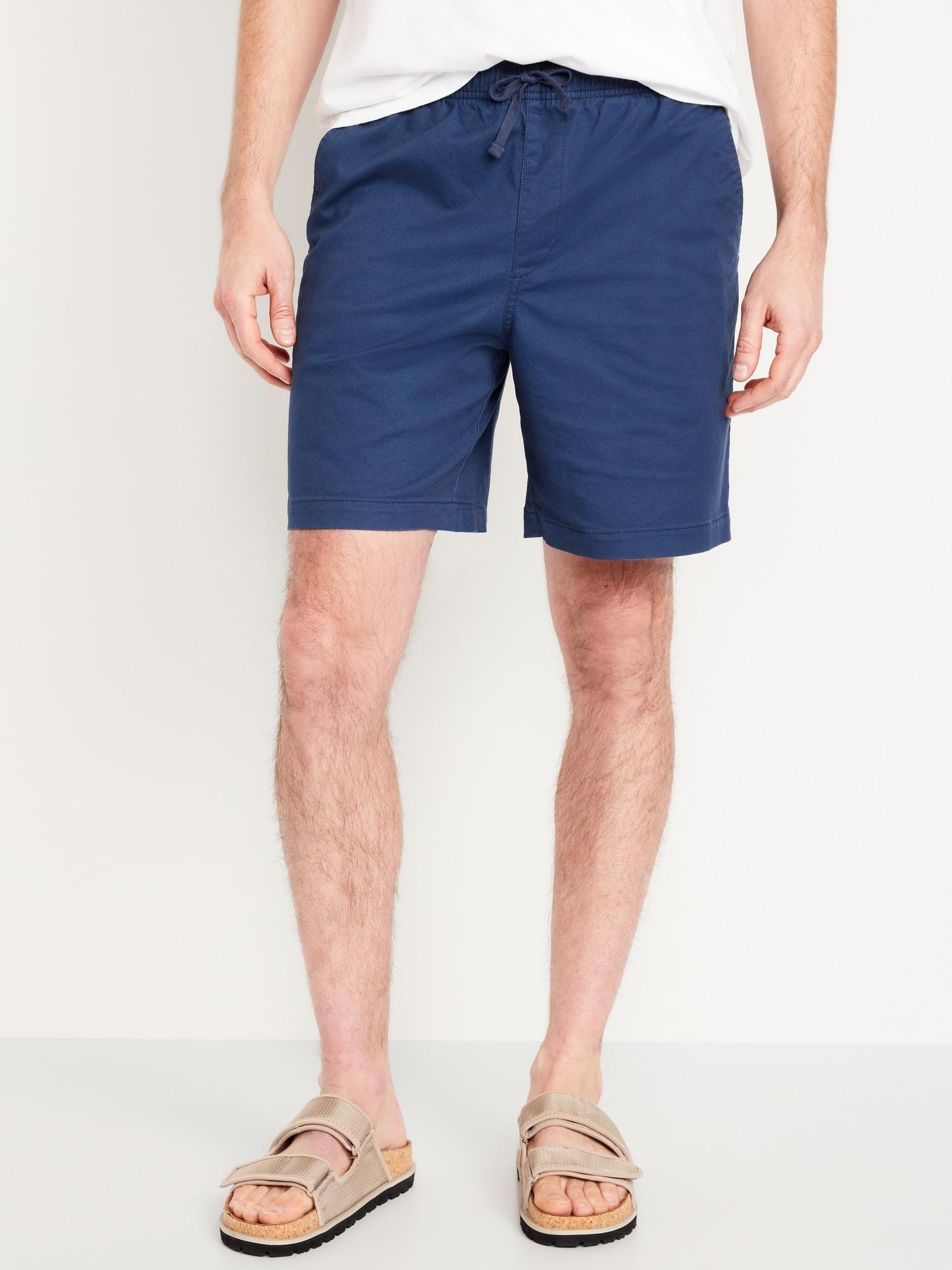 Pull-On Twill Jogger Shorts -- 7-inch inseam Product Image