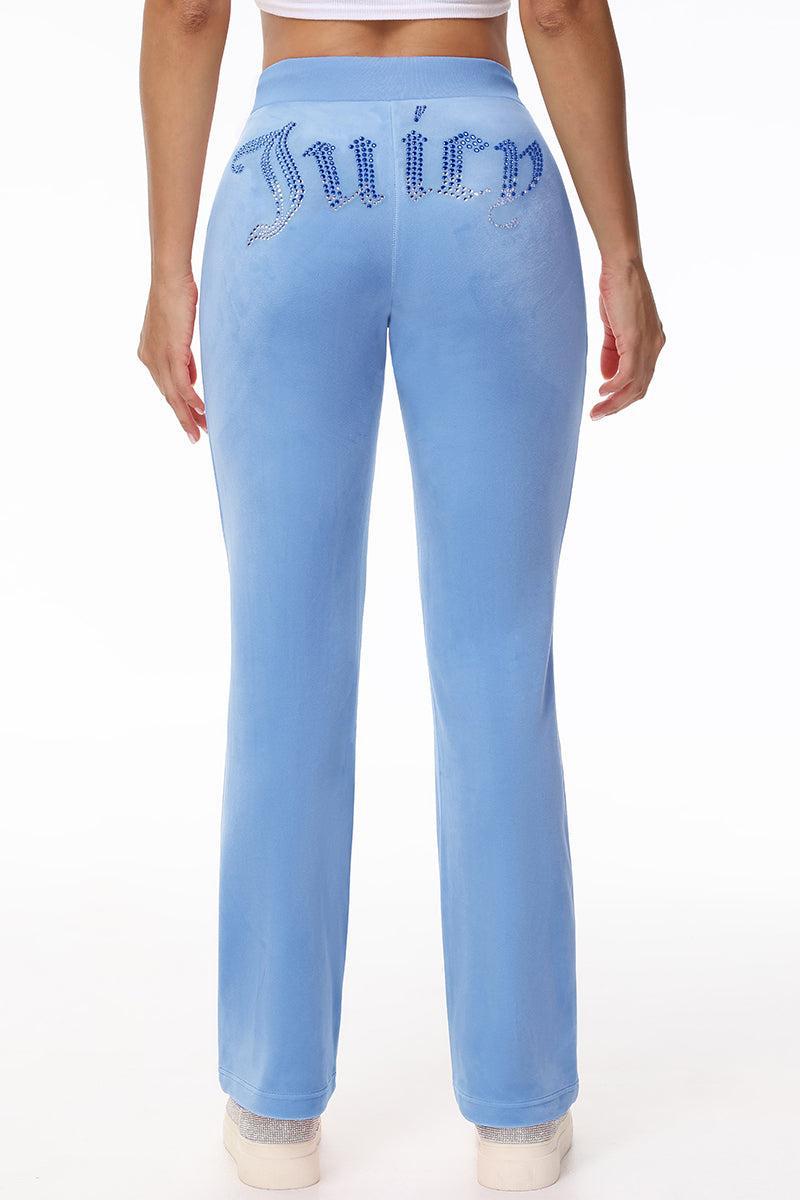 Ombre Big Bling Velour Track Pants Product Image