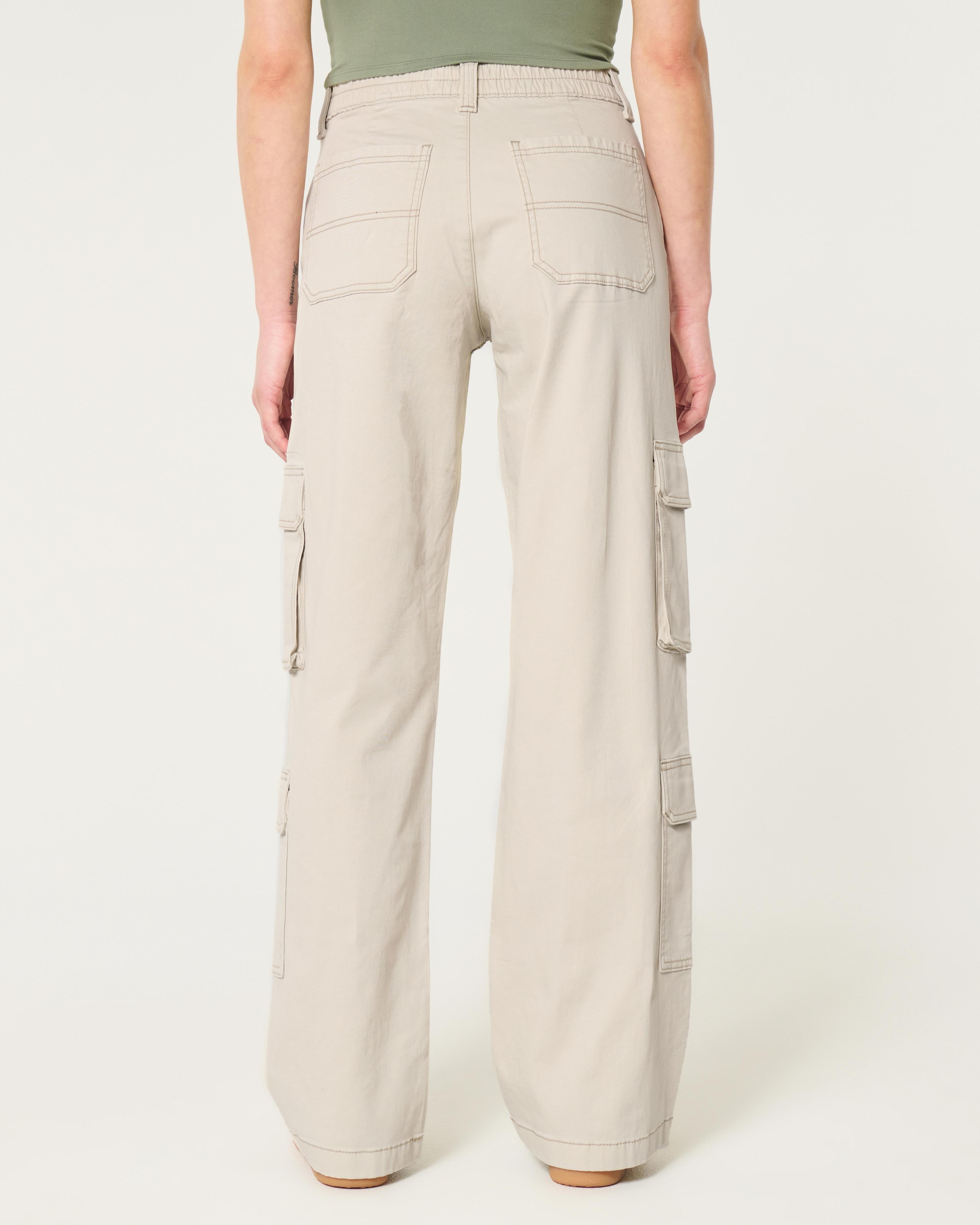 High-Rise Baggy 4-Pocket Cargo Pants Product Image