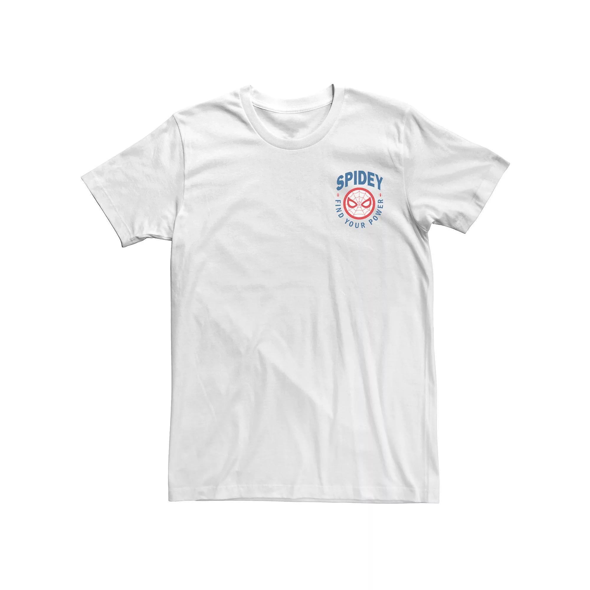 Men's Marvel Spider-Man Spidey Find Your Power Left Chest Tee,  Product Image