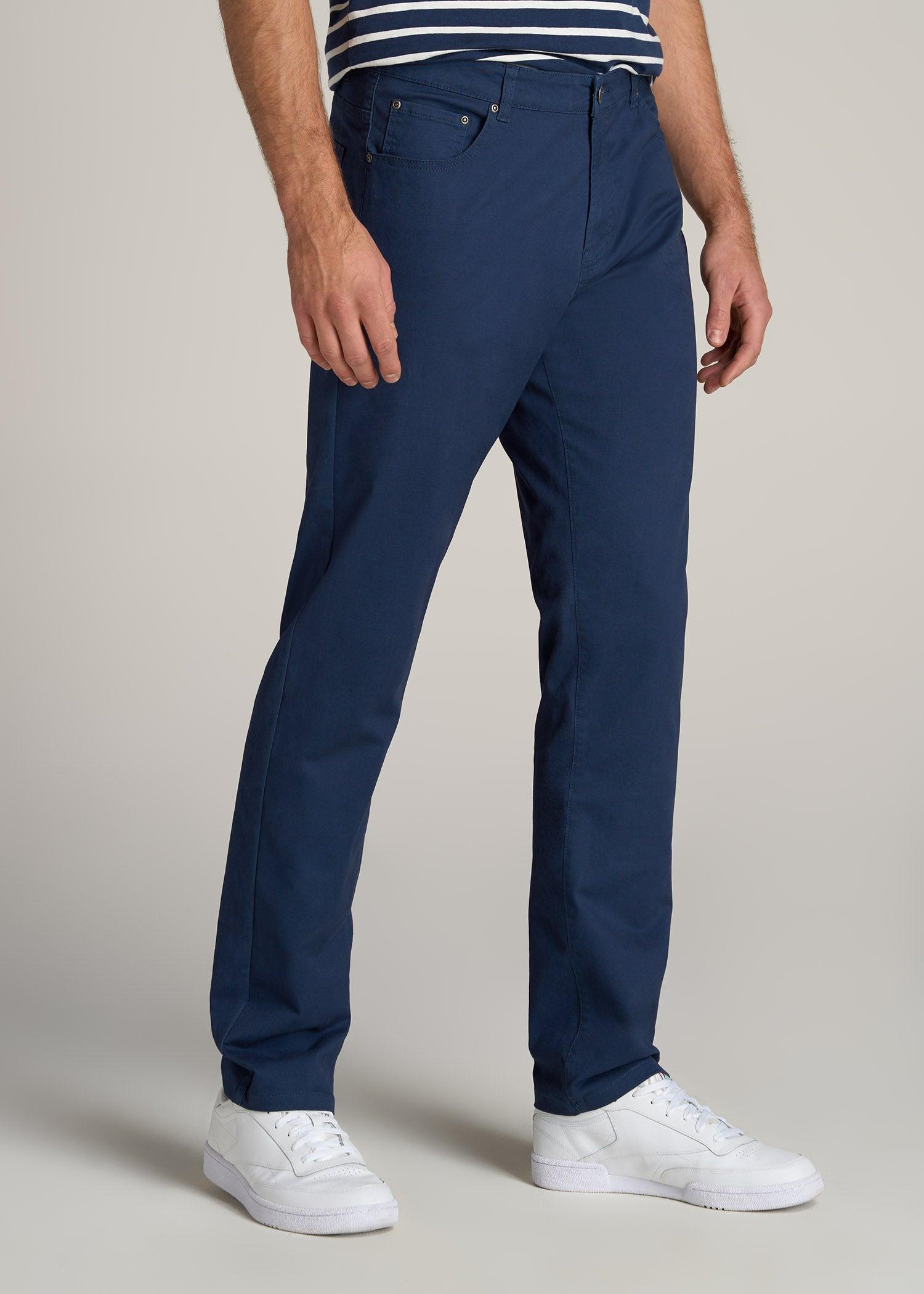 J1 STRAIGHT Leg Five-Pocket Pants for Tall Men in Marine Navy Male Product Image