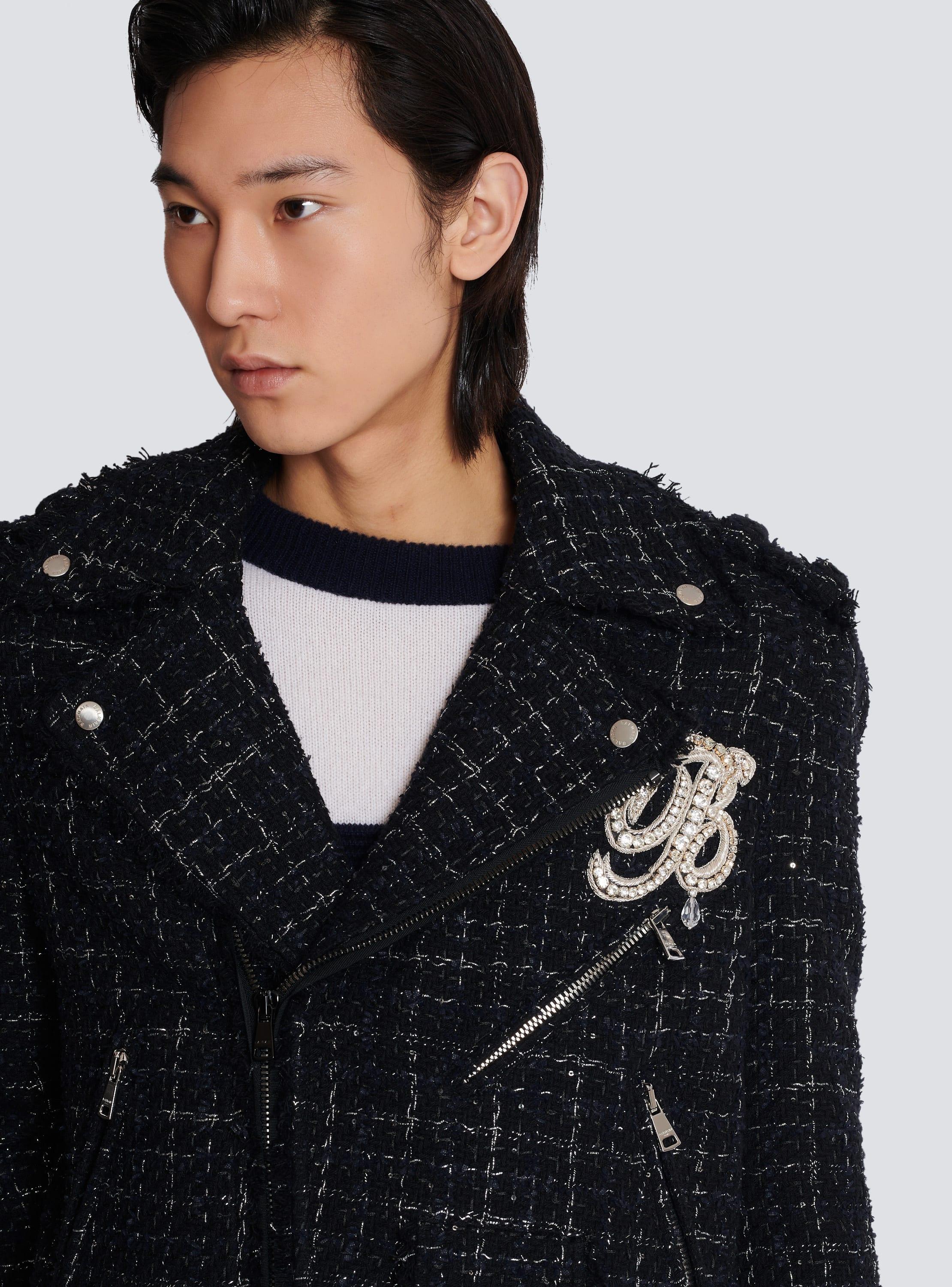 PB signature tweed biker jacket Product Image