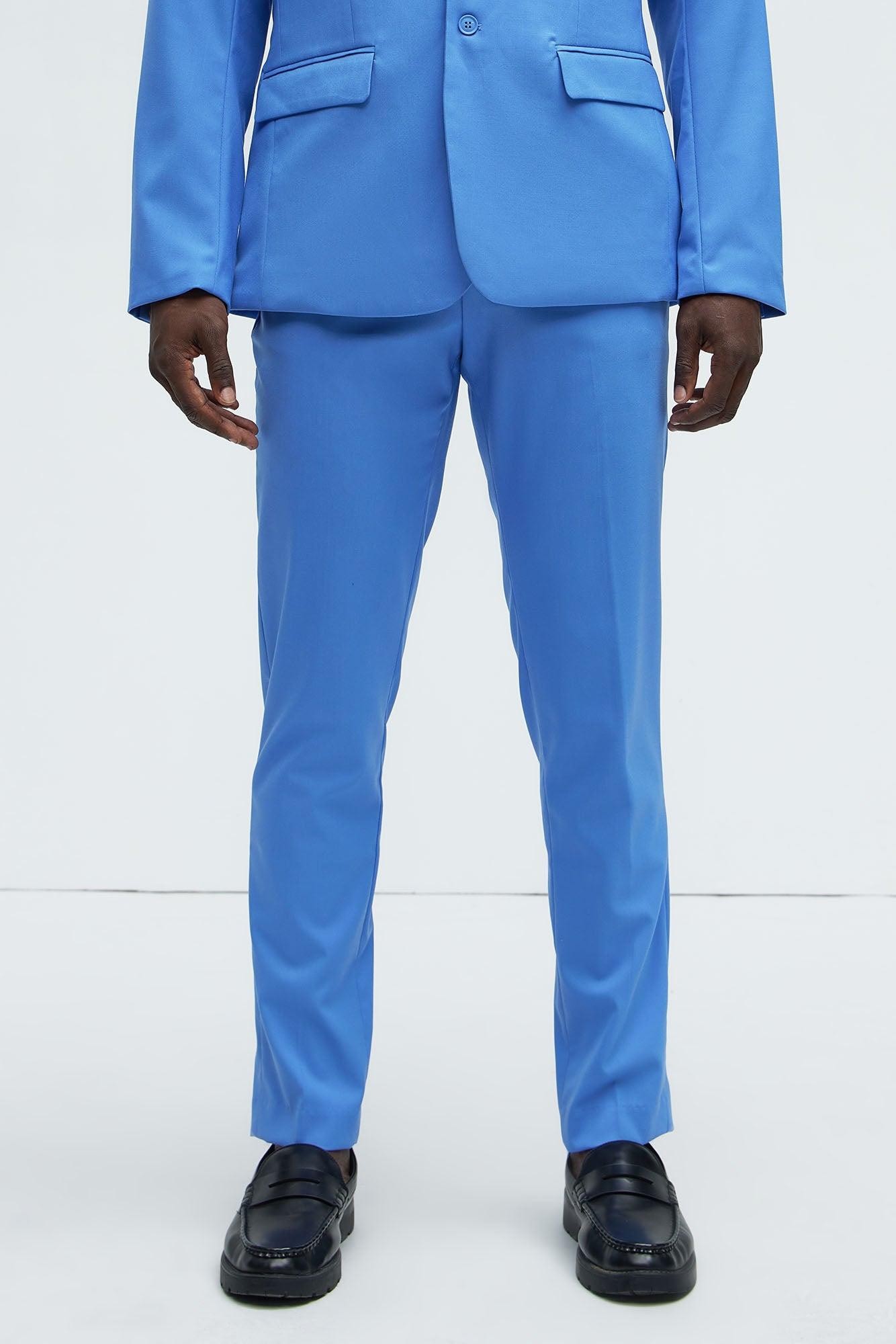 The Modern Stretch Slim Trouser - Blue Product Image