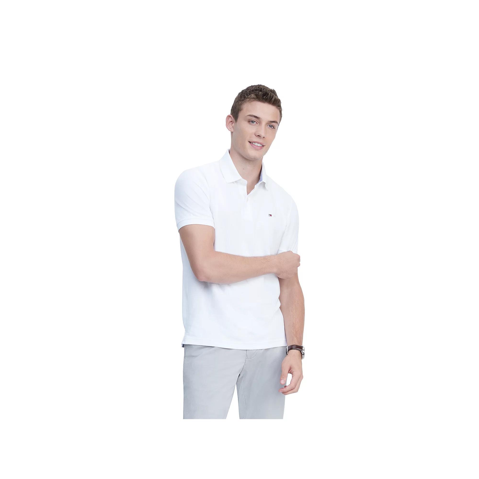 Men's Tommy Hilfiger Justin Polo, Size: XL, Bright White Product Image