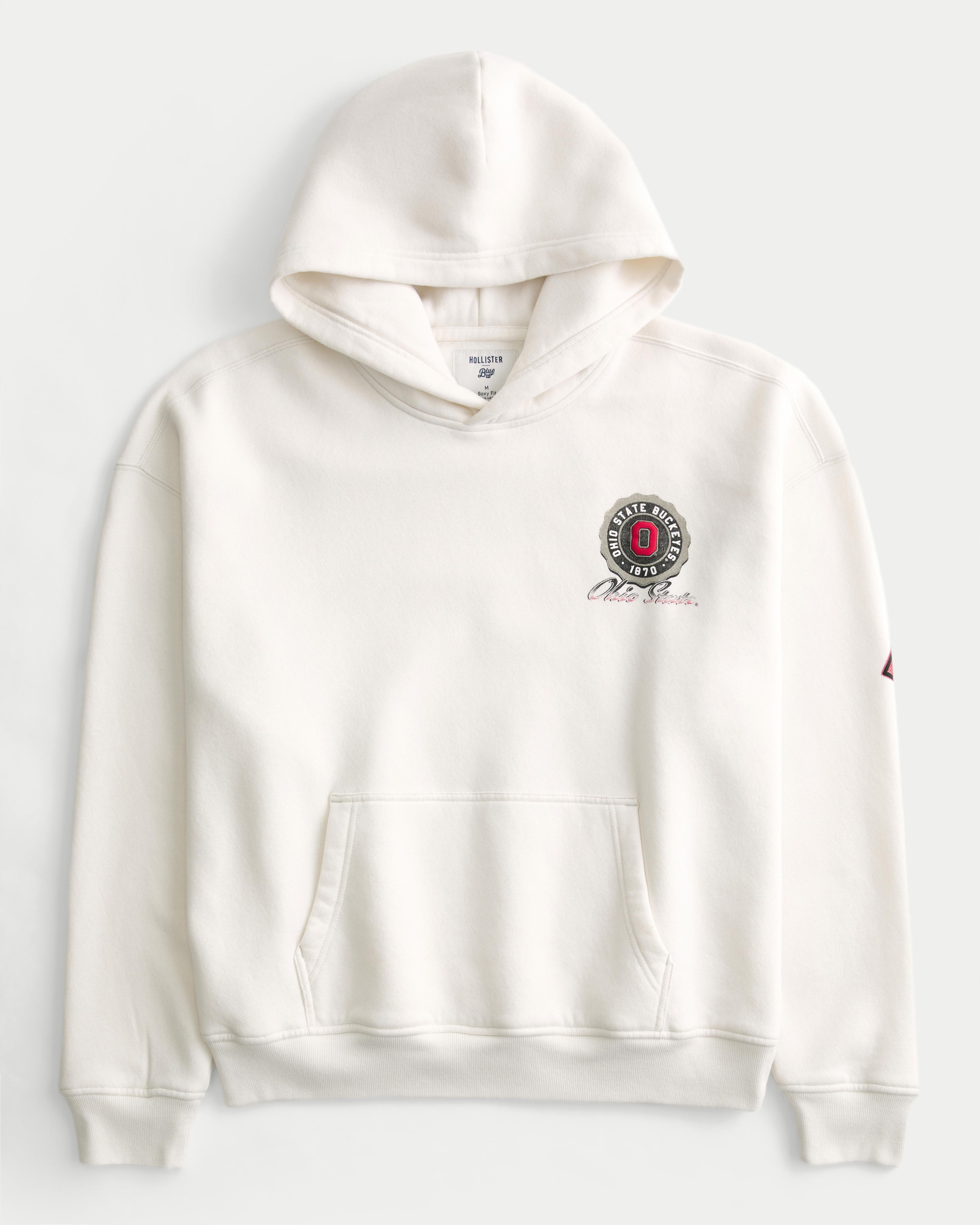 Boxy Ohio State Buckeyes Graphic Hoodie Product Image