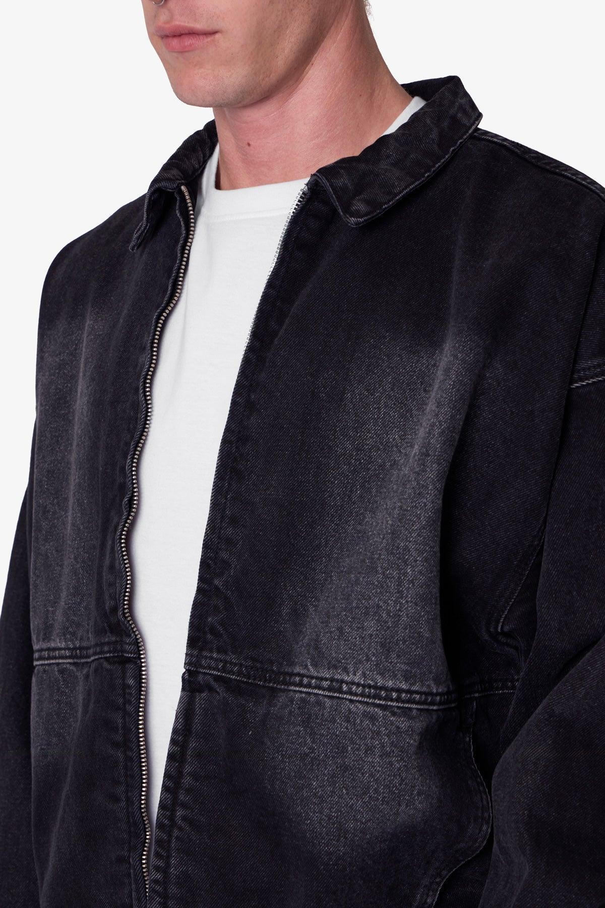 Denim Chore Coat - Washed Black Product Image