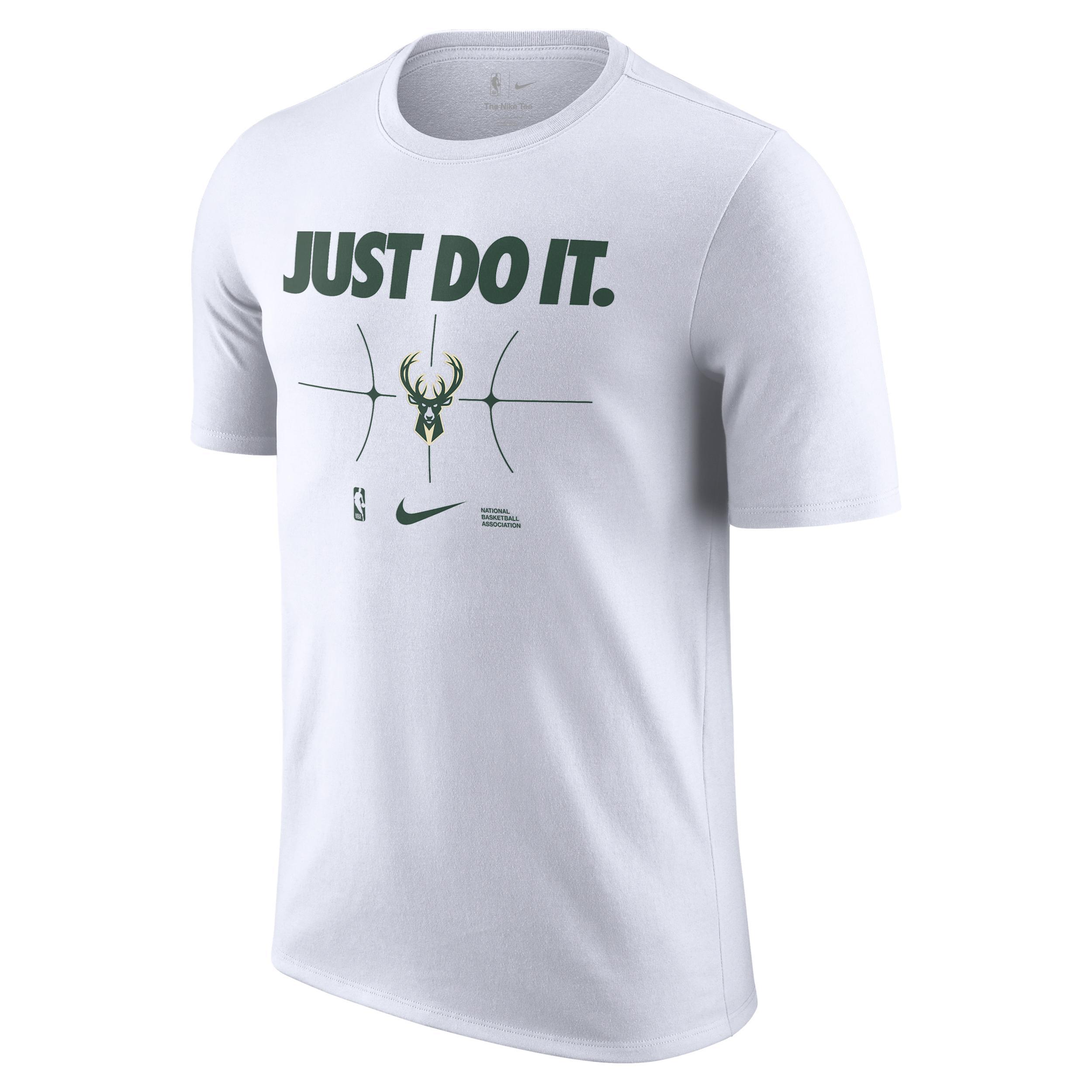 Milwaukee Bucks Essential Nike Mens NBA T-Shirt | FQ6288-100 Product Image