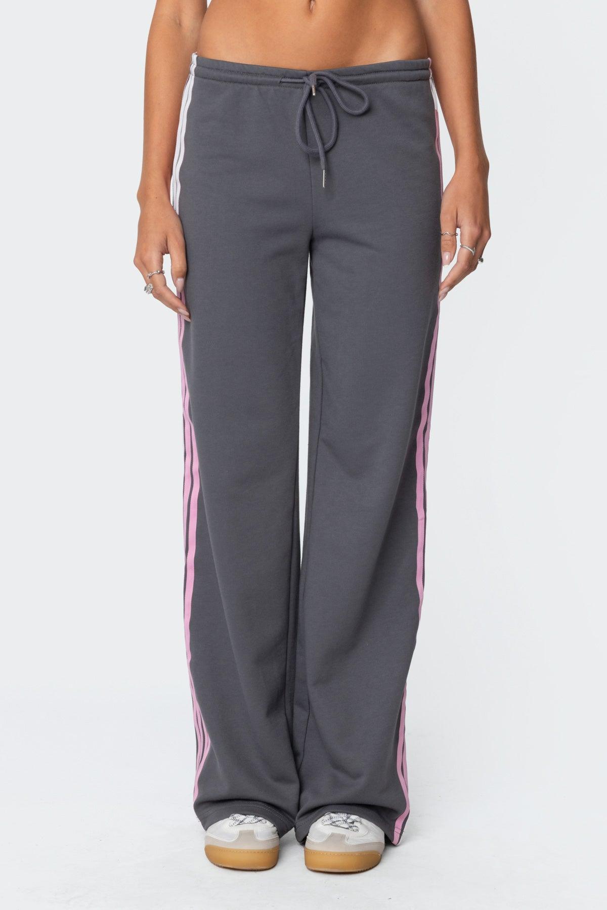 Averie Contrast Striped Sweatpants Product Image