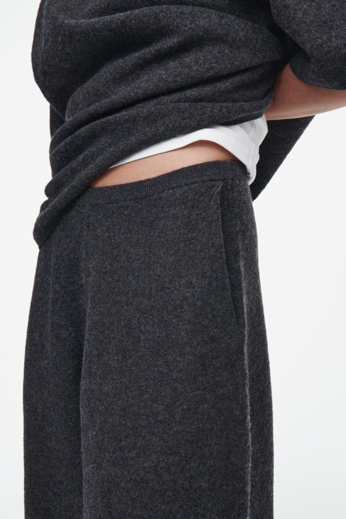 BOILED MERINO WOOL PANTS Product Image