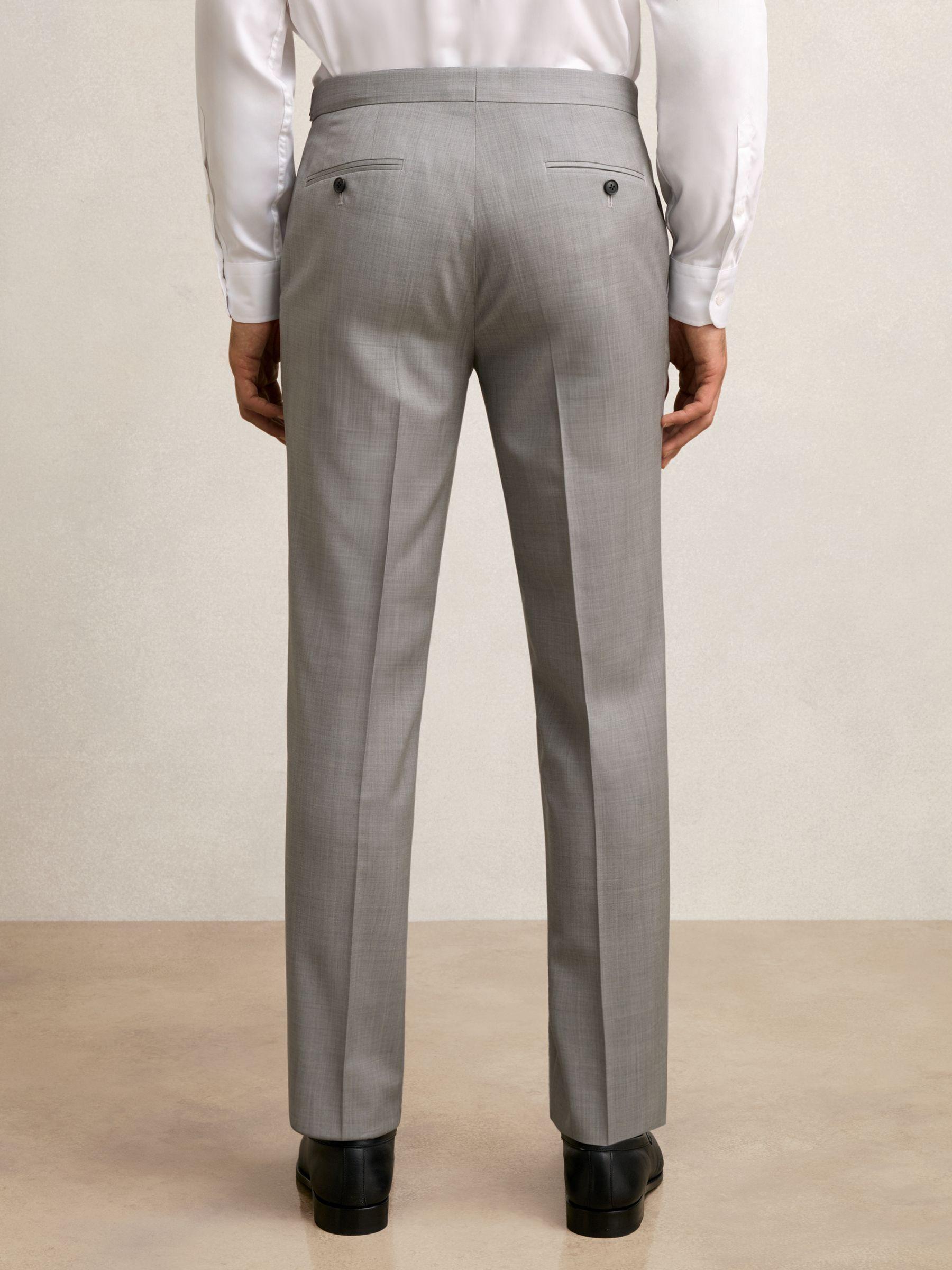 Slim-Fit Wool Suit Trousers in Mid Grey Product Image