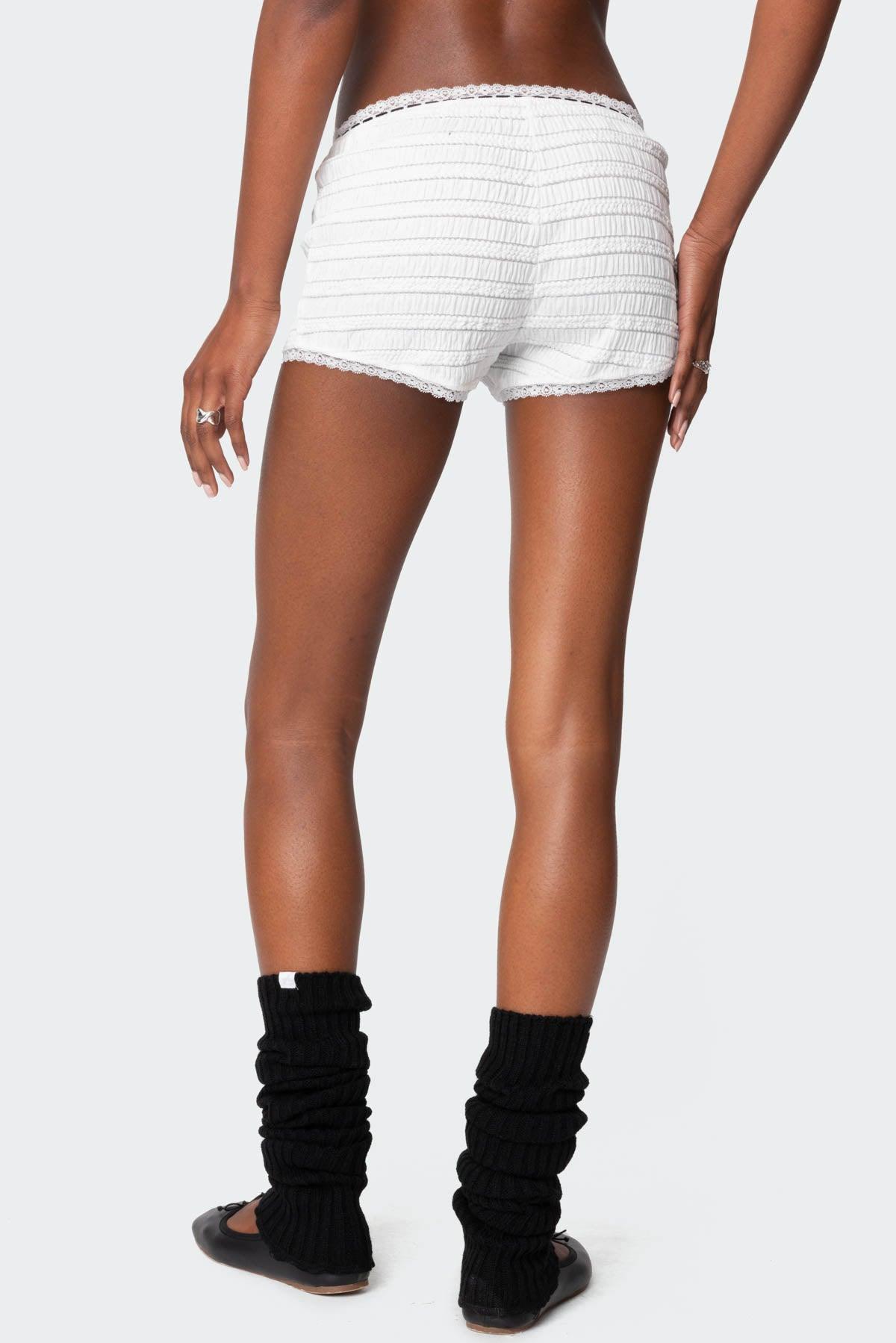 Lenny Lacey Textured Micro Shorts Product Image