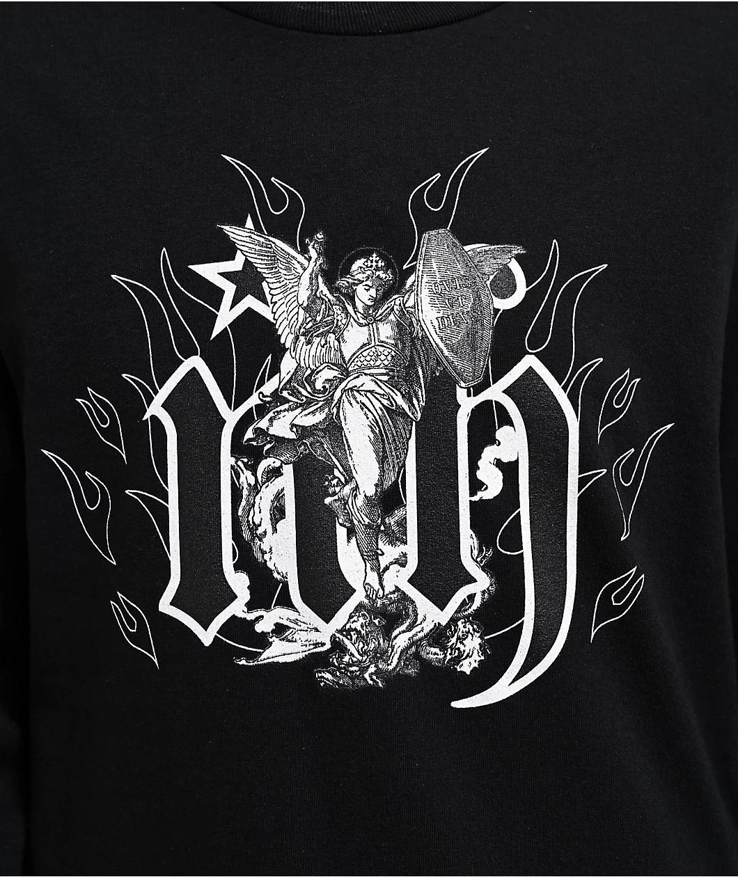 Ninth Hall Angels Black Long Sleeve T-Shirt Product Image