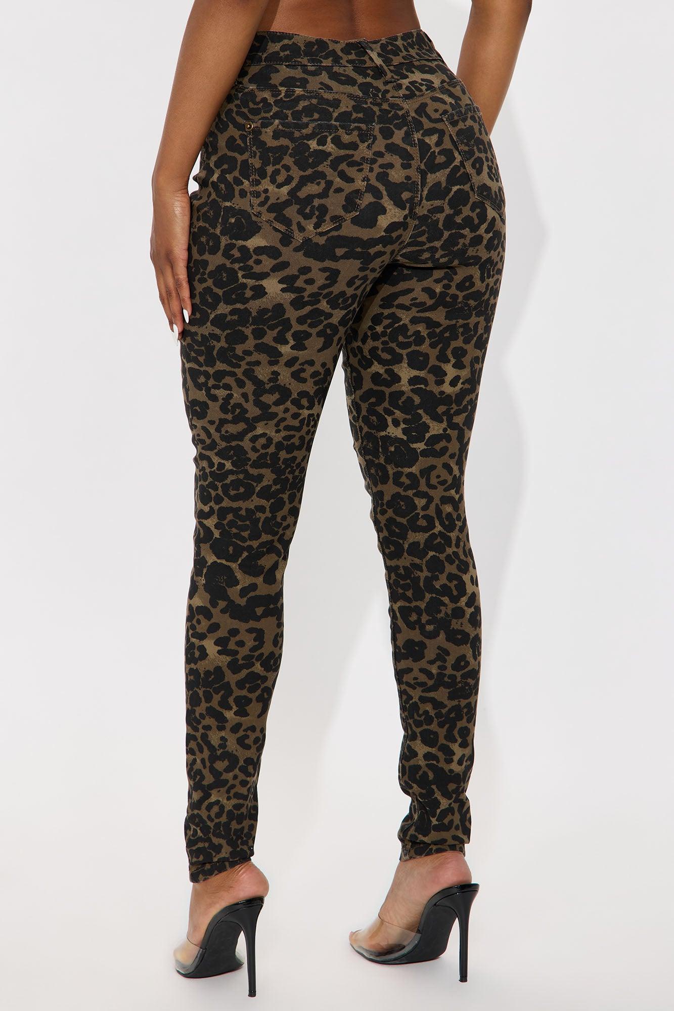 Hyperstretch Leopard Skinny Pants - Leopard Female Product Image
