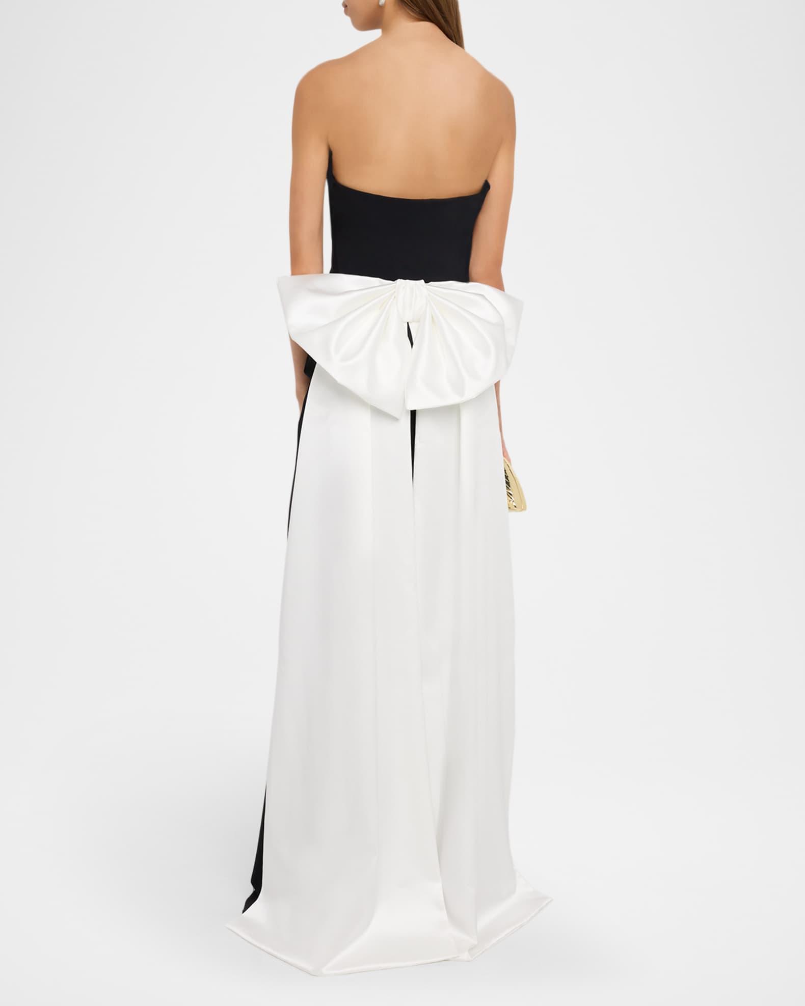 Strapless Satin Bow Mermaid Gown Product Image