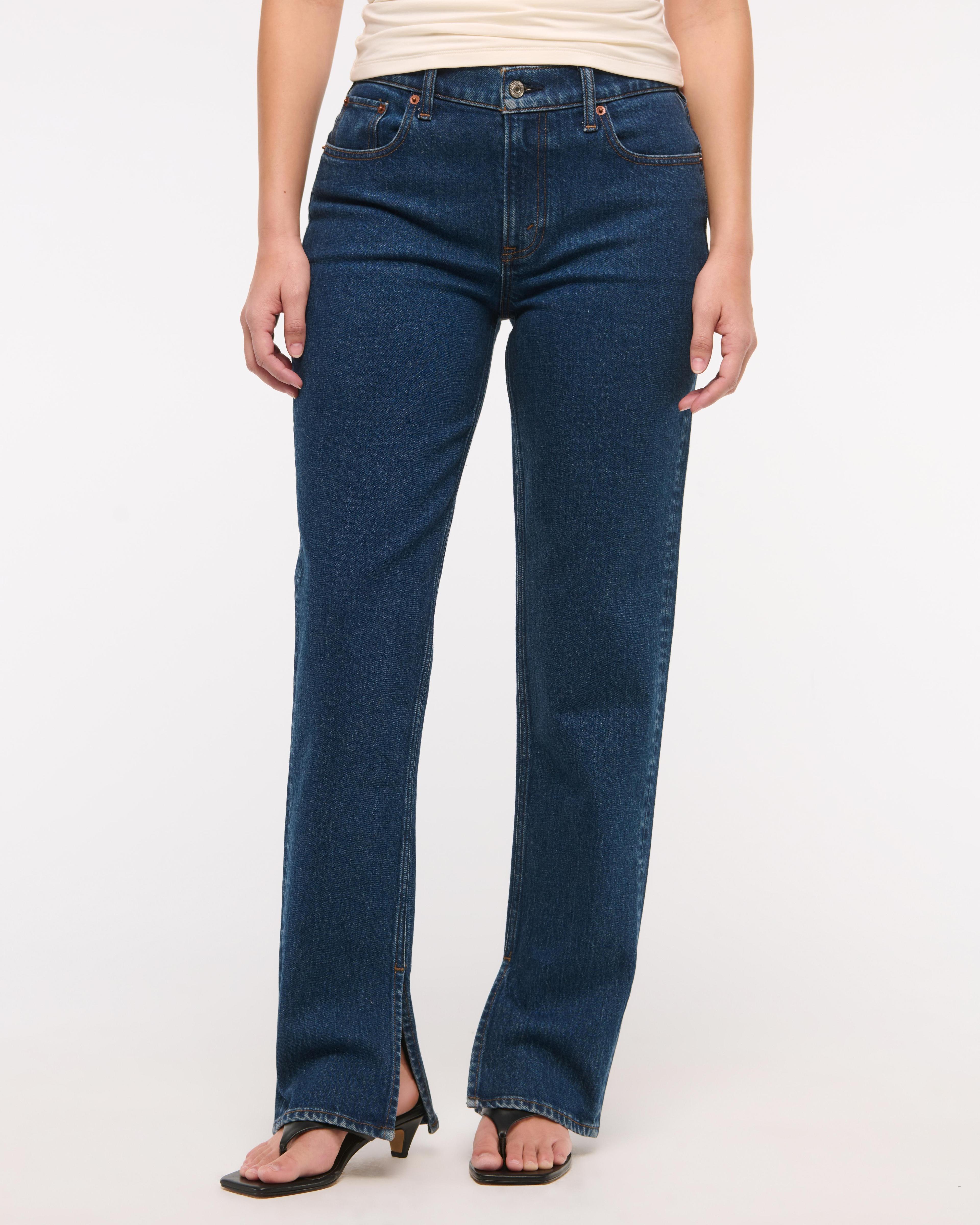 Curve Love Mid Rise 90s Straight Jean Product Image