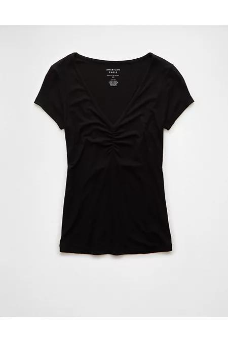 AE Soft Sexy Cinch-Front T-Shirt Womens Product Image