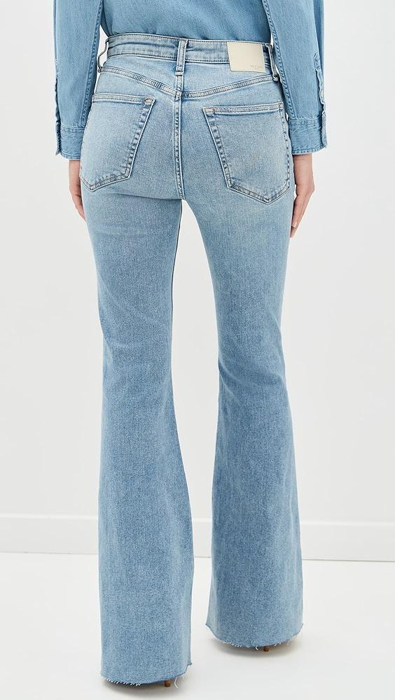 rag & bone Flexi Dahlia Mid-Rise Full Length Flare Jeans | Shopbop Product Image