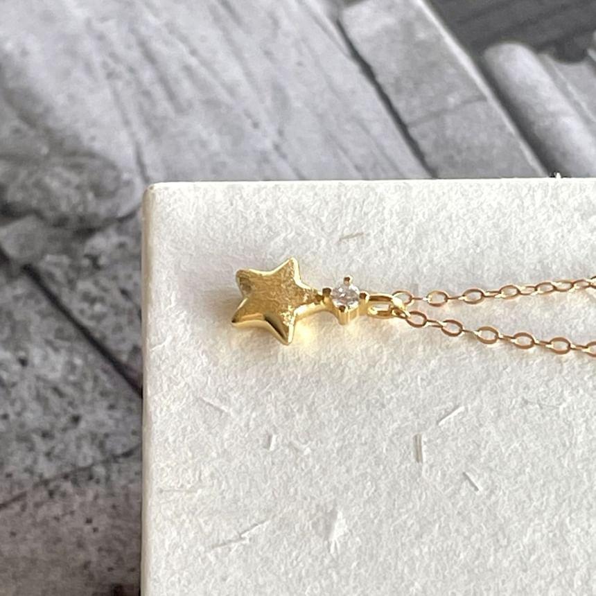 Star Rhinestone Necklace Product Image