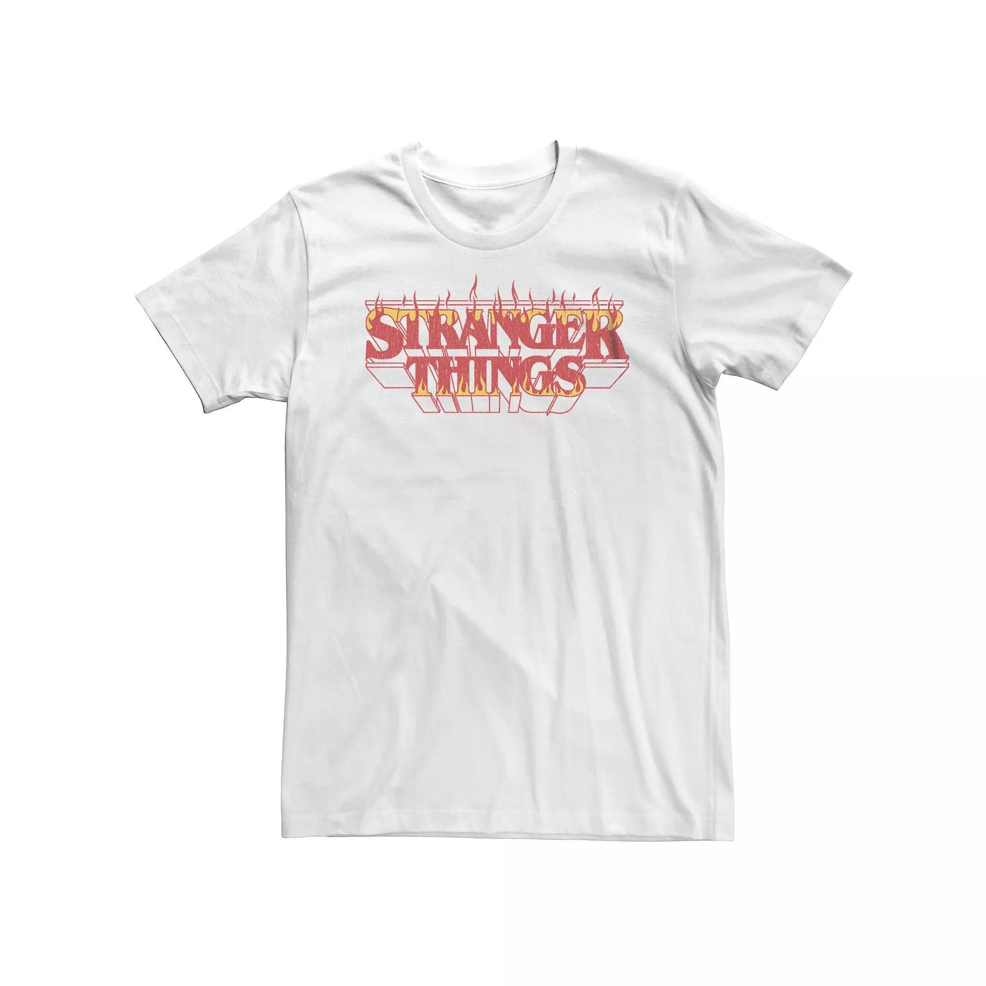 Big & Tall Stranger Things Fire Logo Tee, Men's,  Product Image