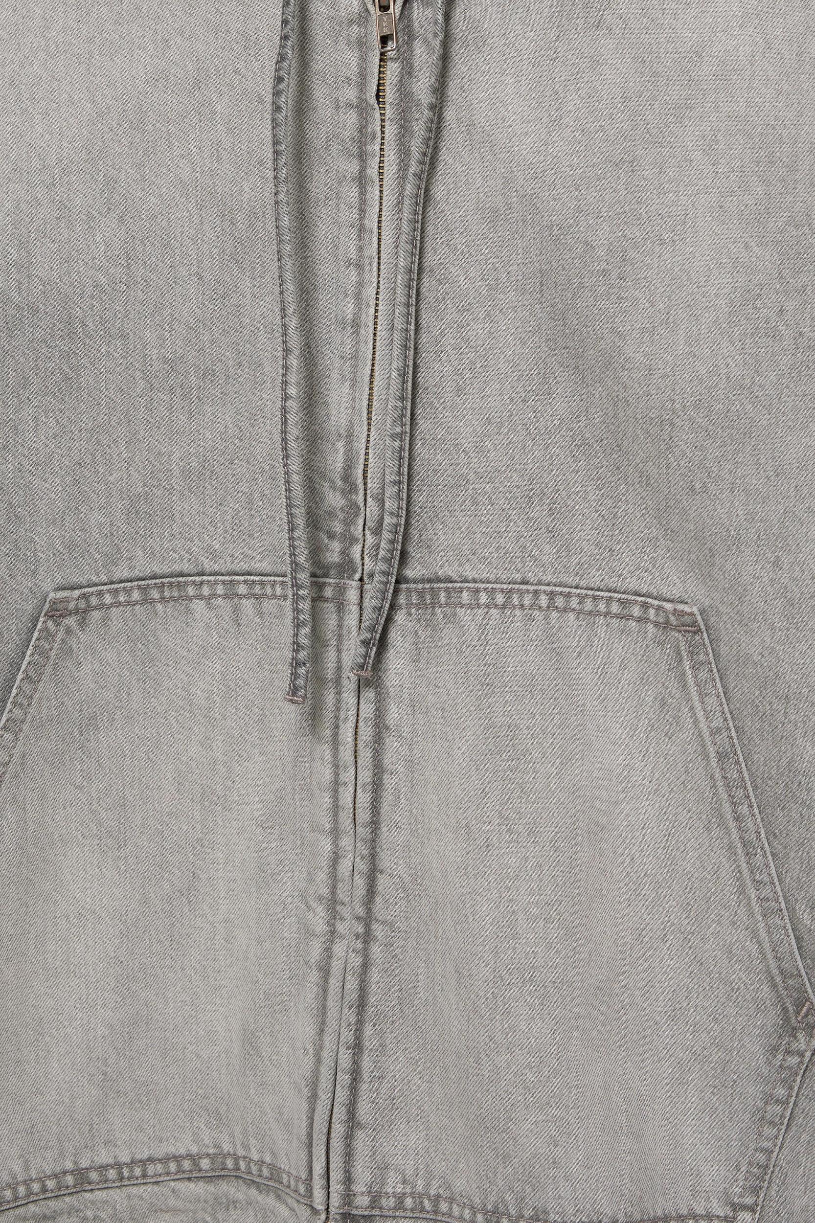 Denim hooded jacket Product Image