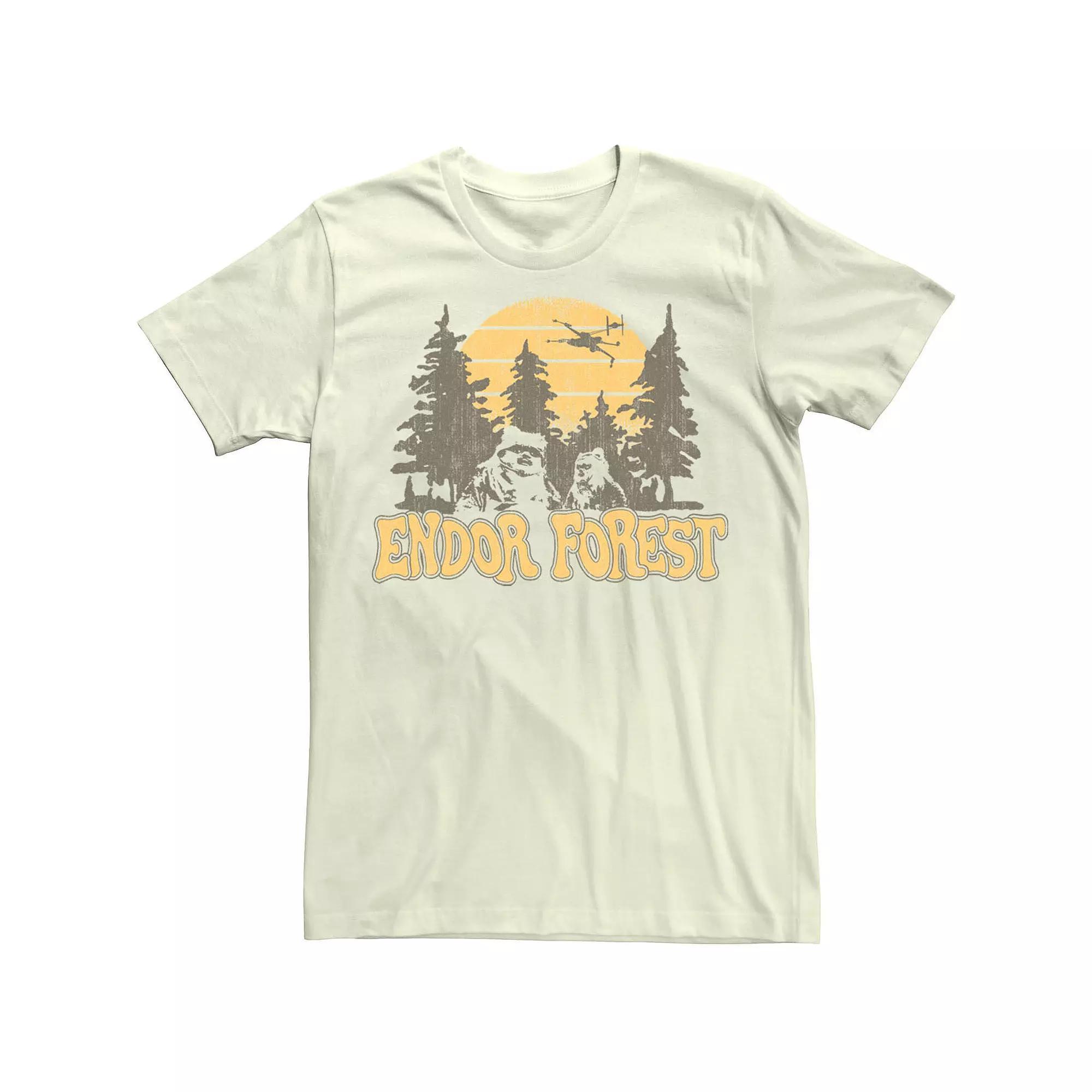 Men's Star Wars Ewoks Endor Forest Sunset Tee,  Product Image